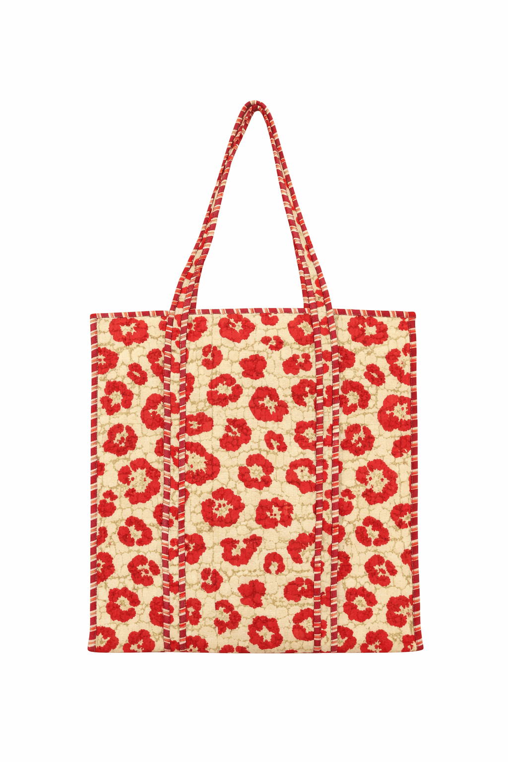 The Leopard Tote — handmade hand block printed cotton tote bag, ethically made in Rajasthan, India