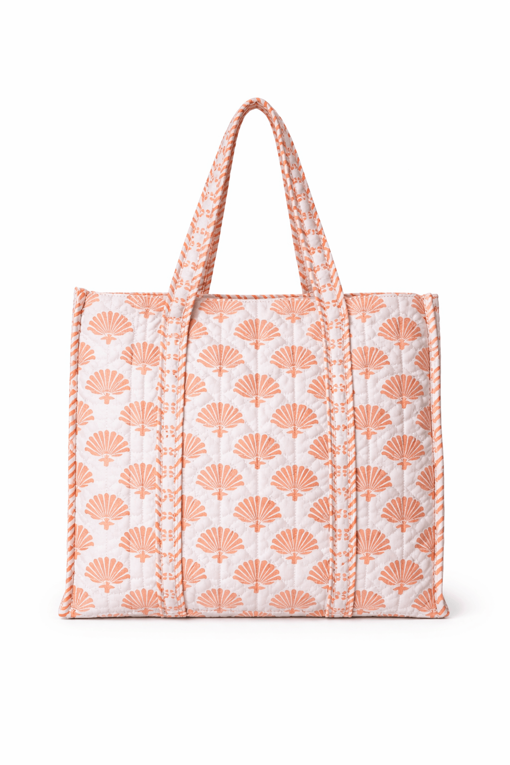 The Shell Tote — handmade hand block printed cotton tote bag, ethically made in Rajasthan, India