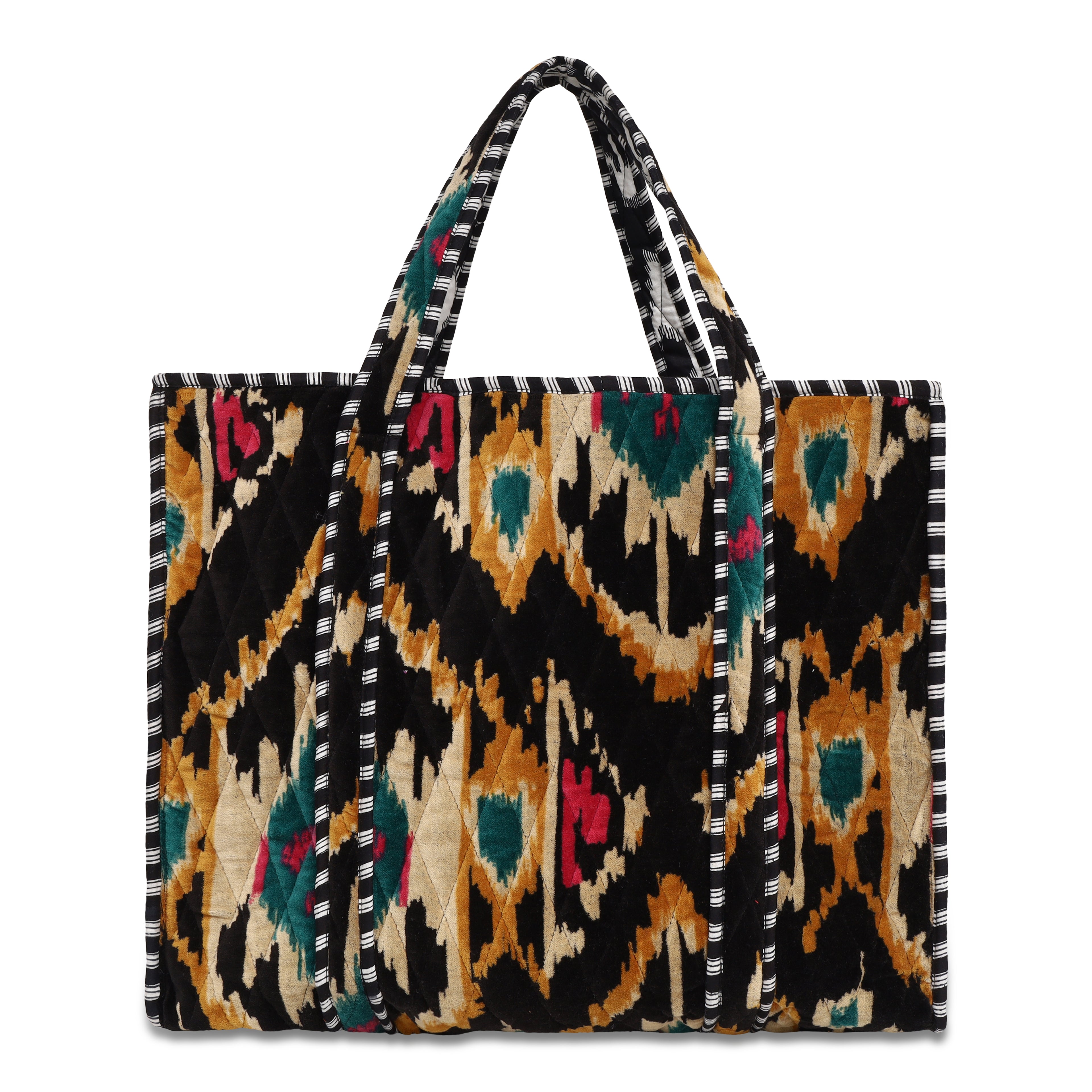 The Ikat Tote in Velvet