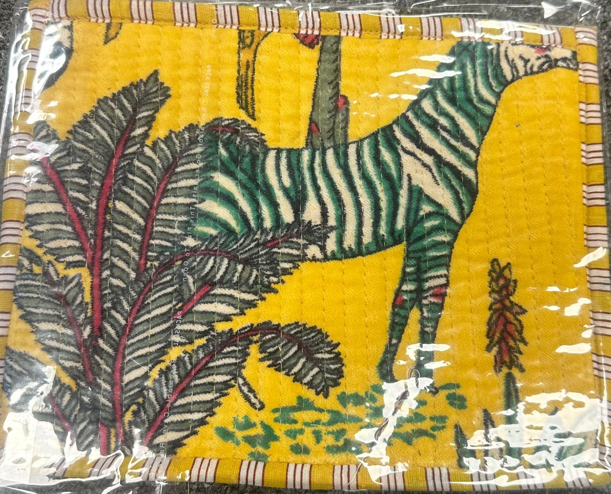 Recycled Flat Pouch — handmade hand block printed cotton pouch, ethically made in Rajasthan, India