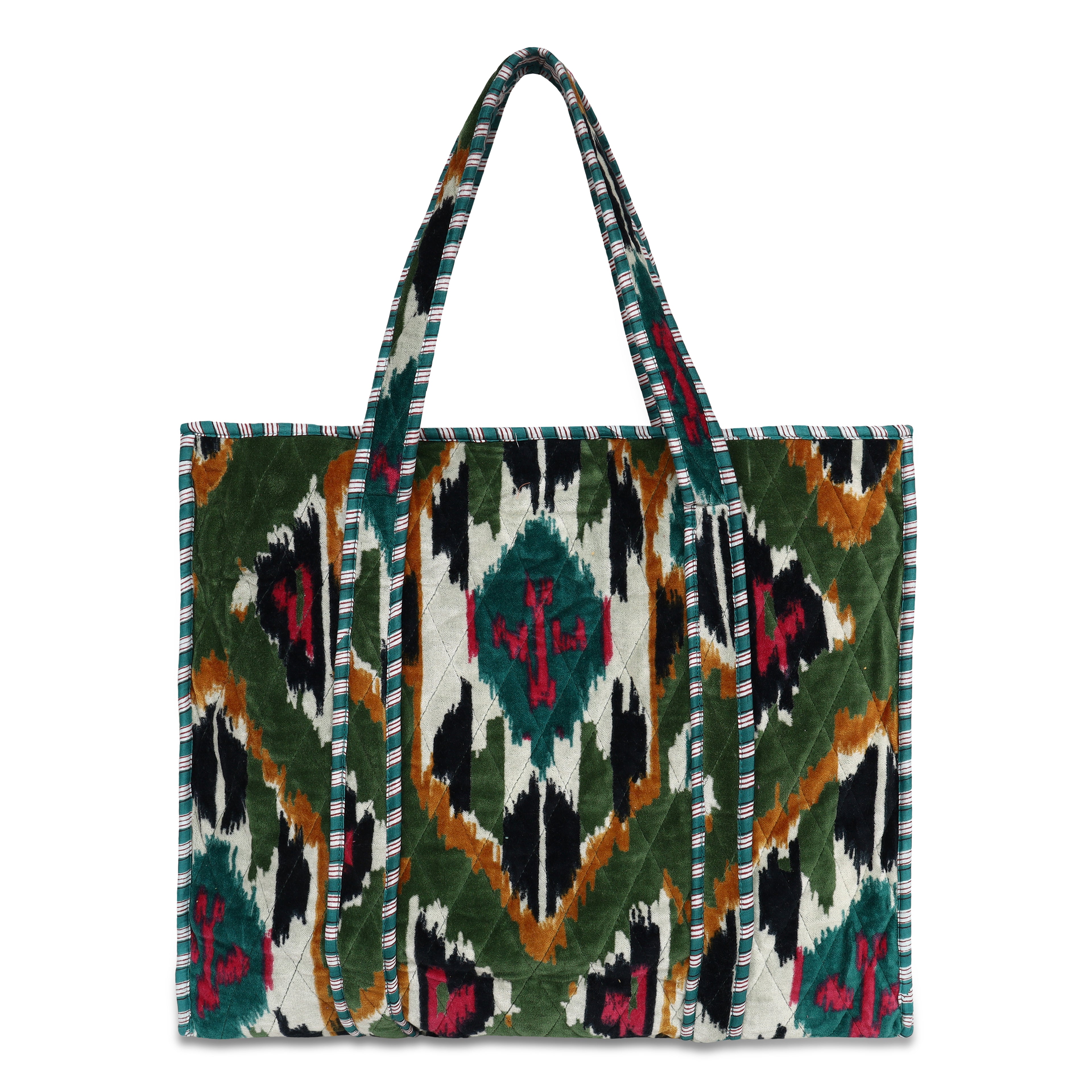 The Ikat Tote in Velvet