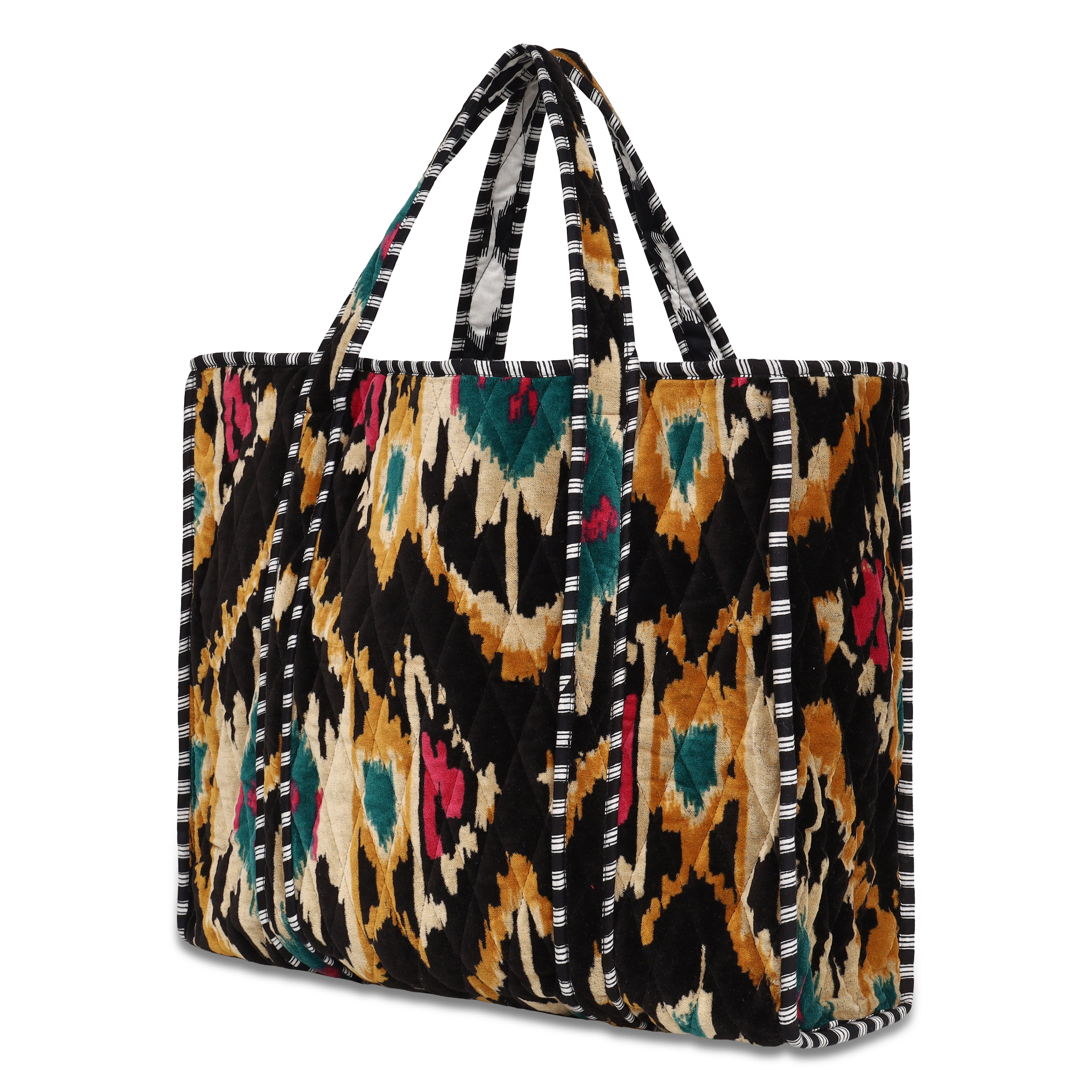 The Ikat Tote in Velvet