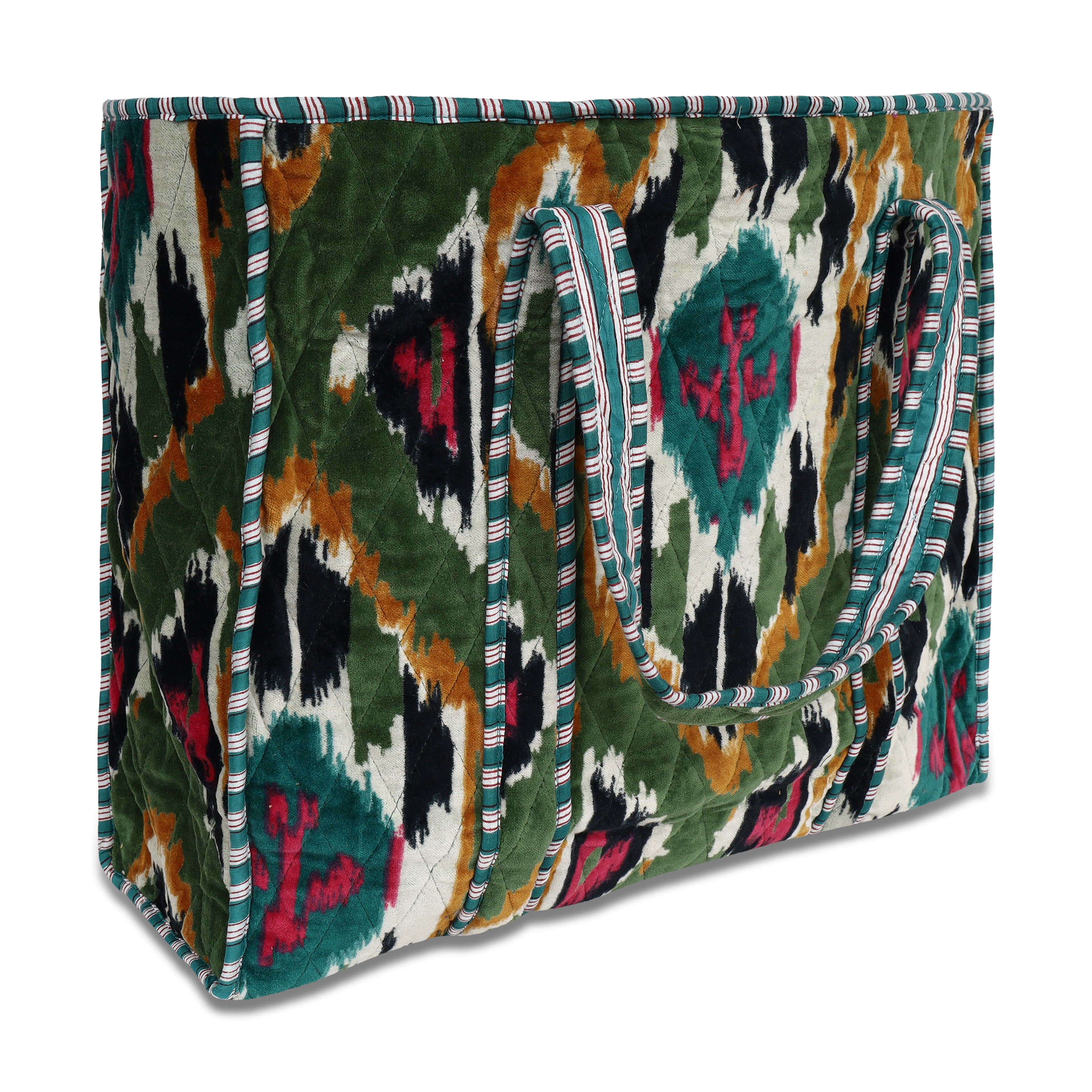 The Ikat Tote in Velvet