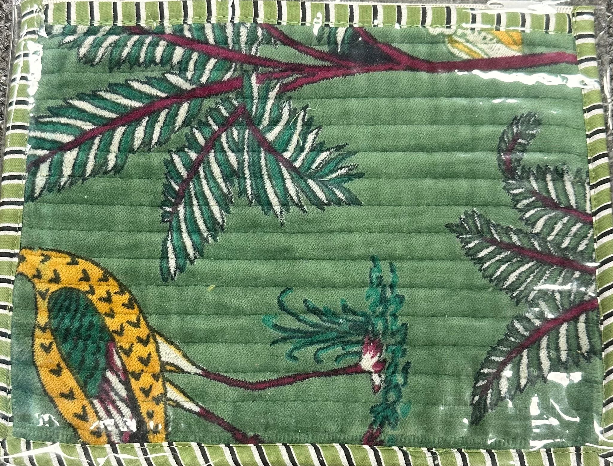 Recycled Flat Pouch — handmade hand block printed cotton pouch, ethically made in Rajasthan, India