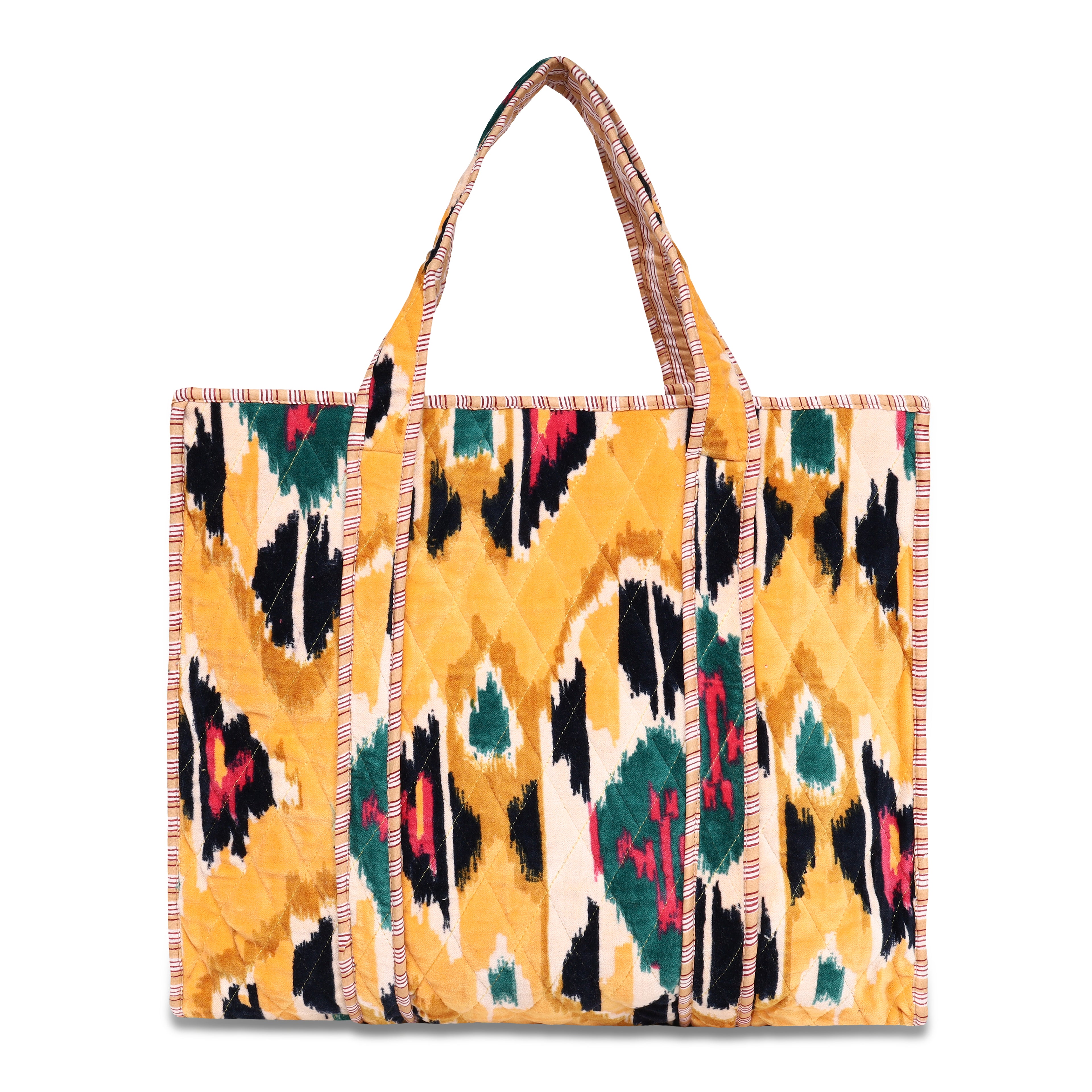 The Ikat Tote in Velvet