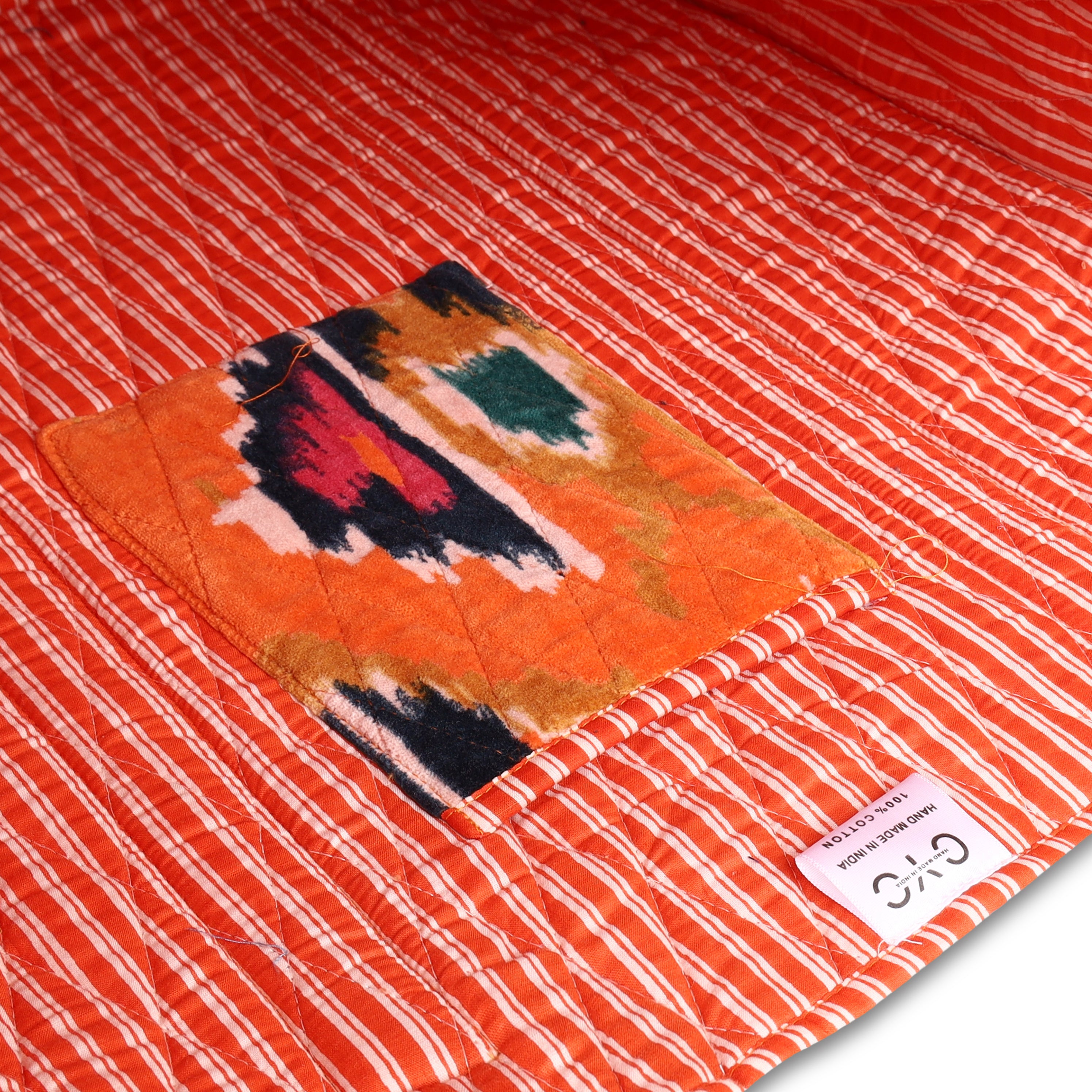 The Ikat Tote in Velvet