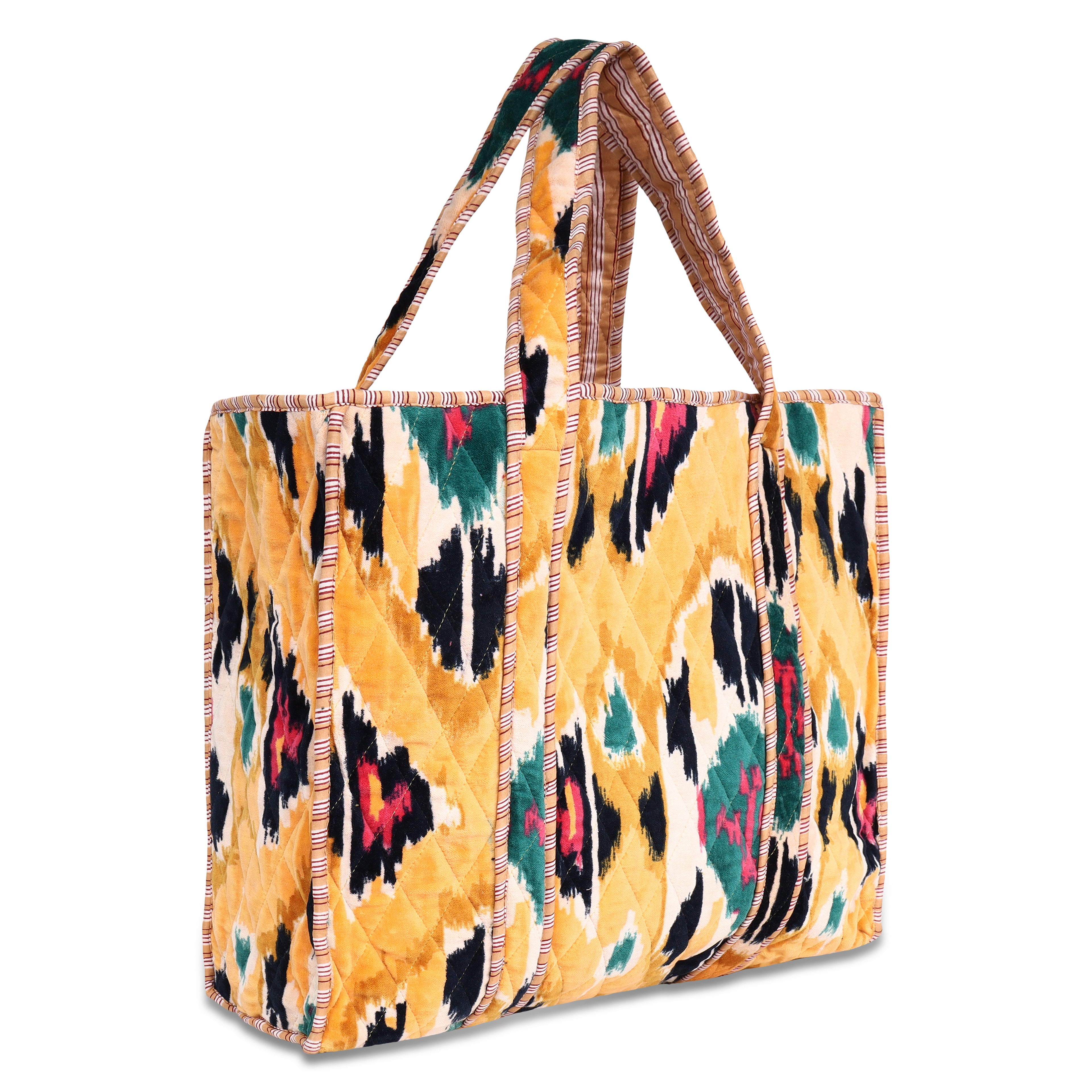 The Ikat Tote in Velvet