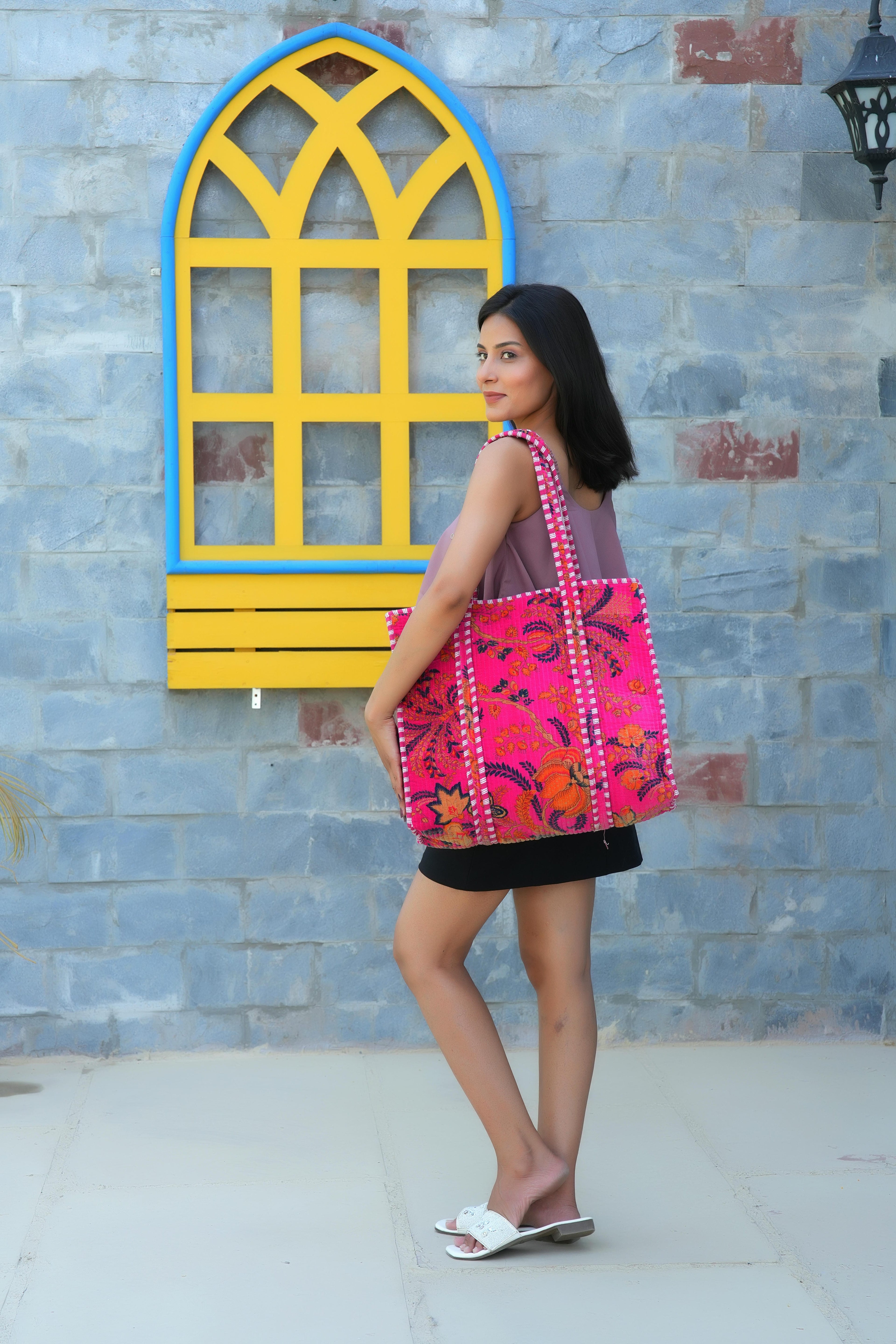 The Velvet Floral Tote