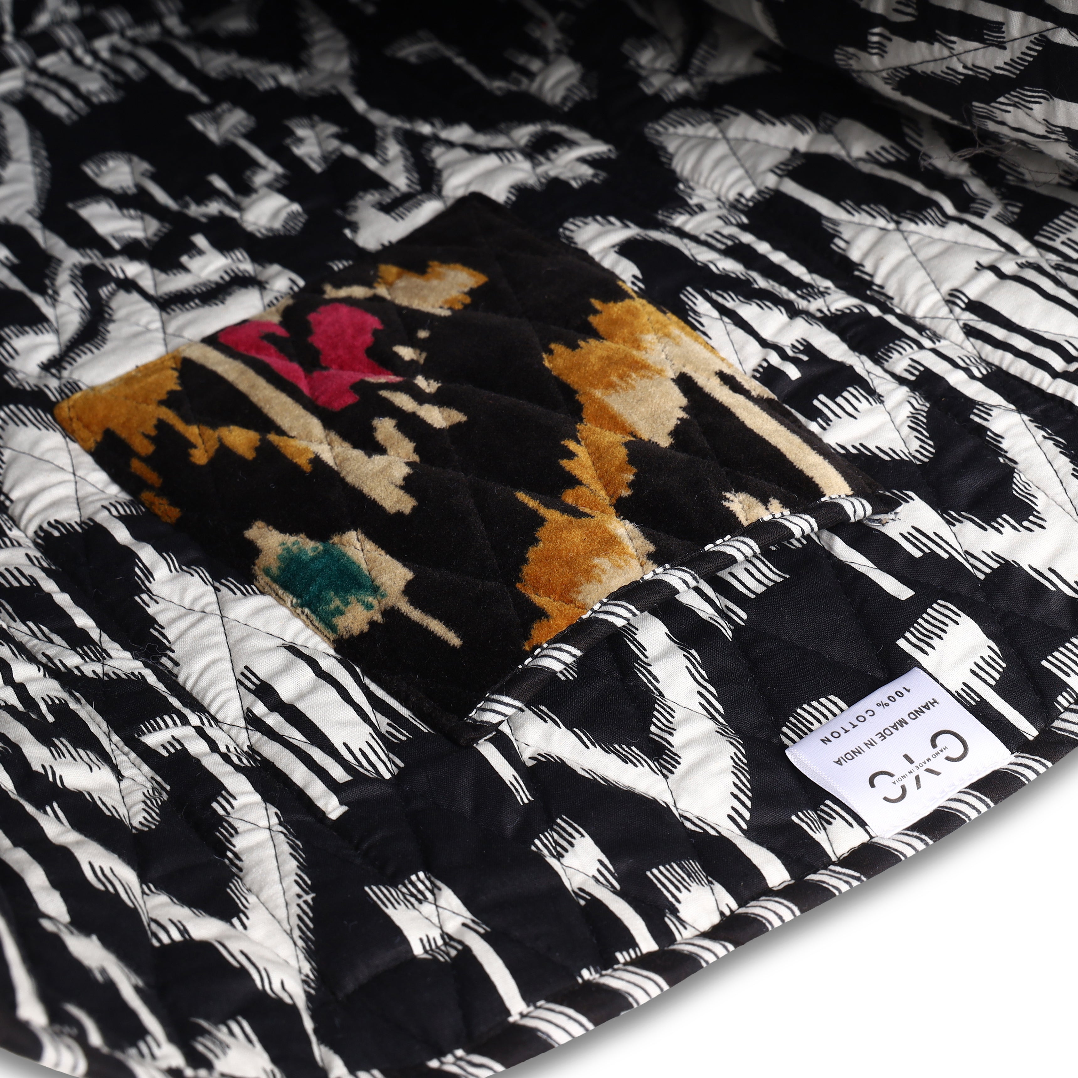 The Ikat Tote in Velvet