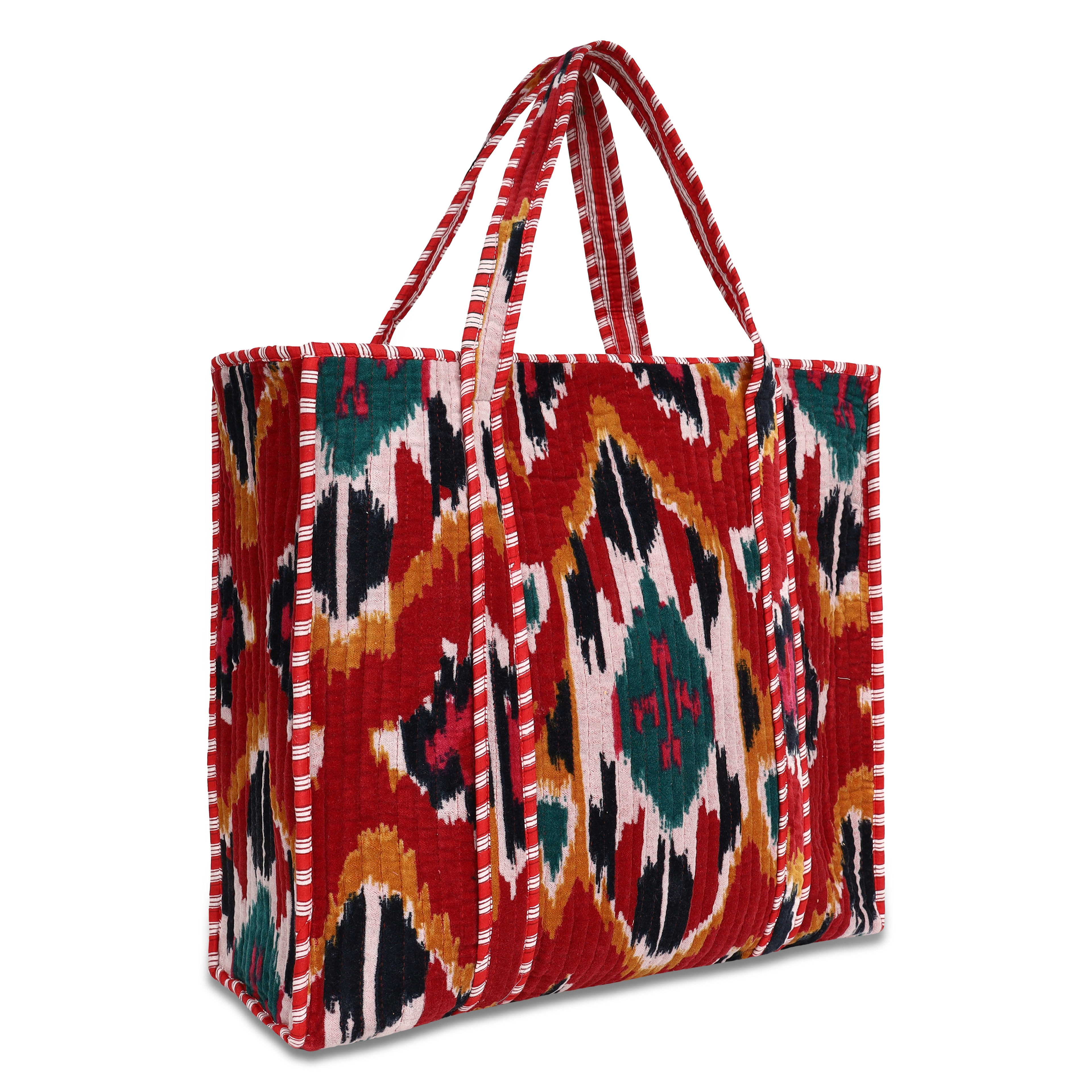 The Ikat Tote in Velvet
