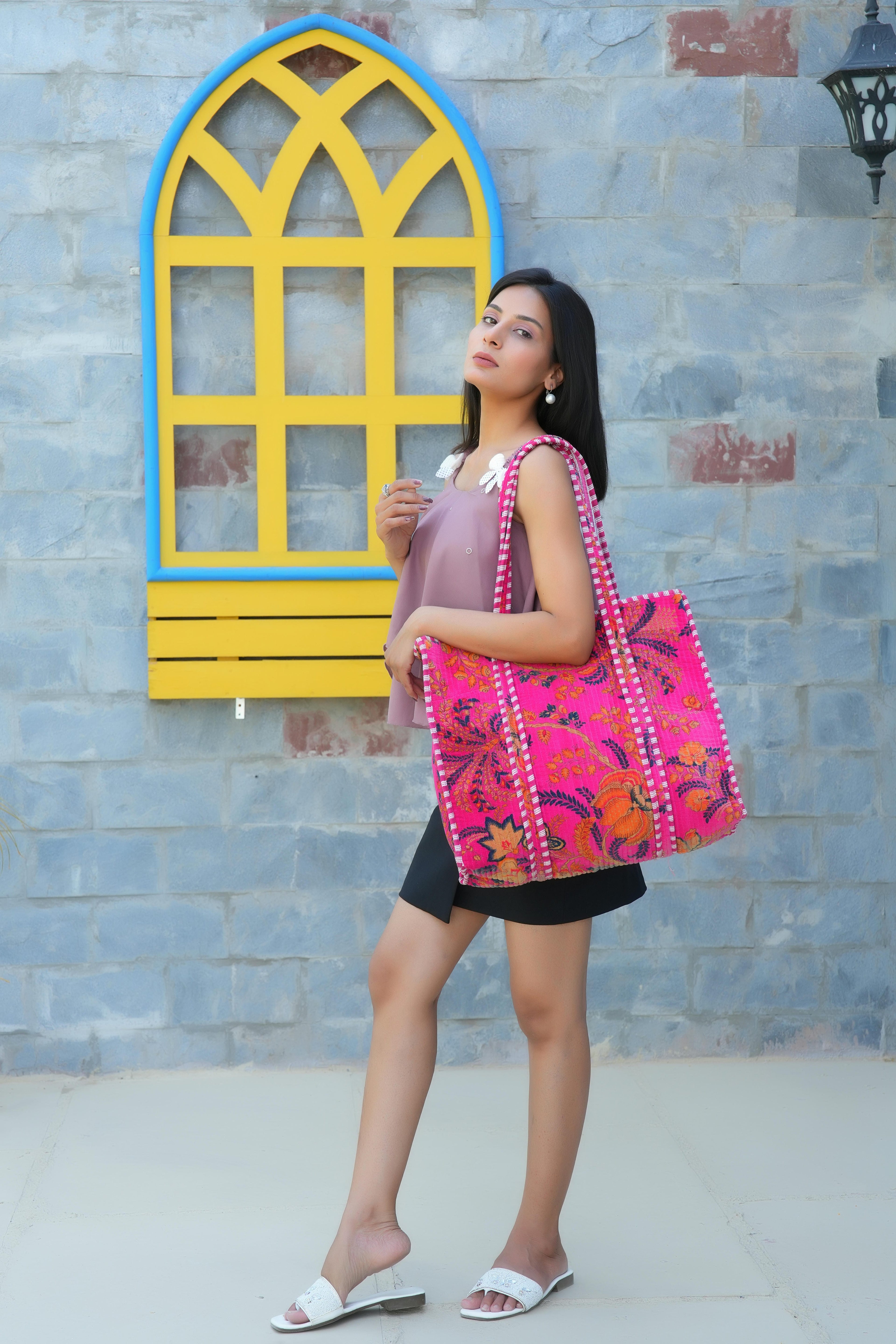 The Velvet Floral Tote
