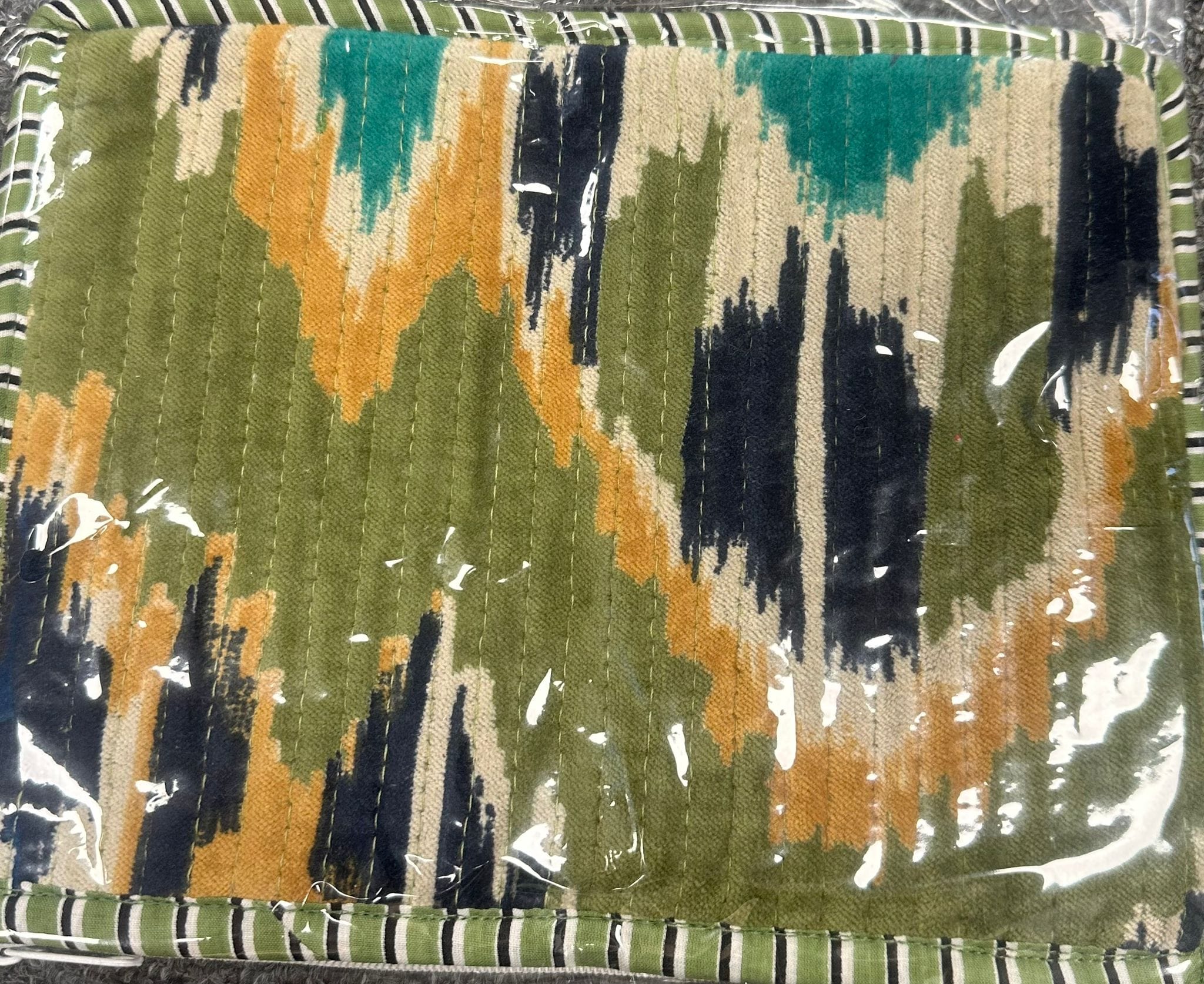 Recycled Flat Pouch — handmade hand block printed cotton pouch, ethically made in Rajasthan, India