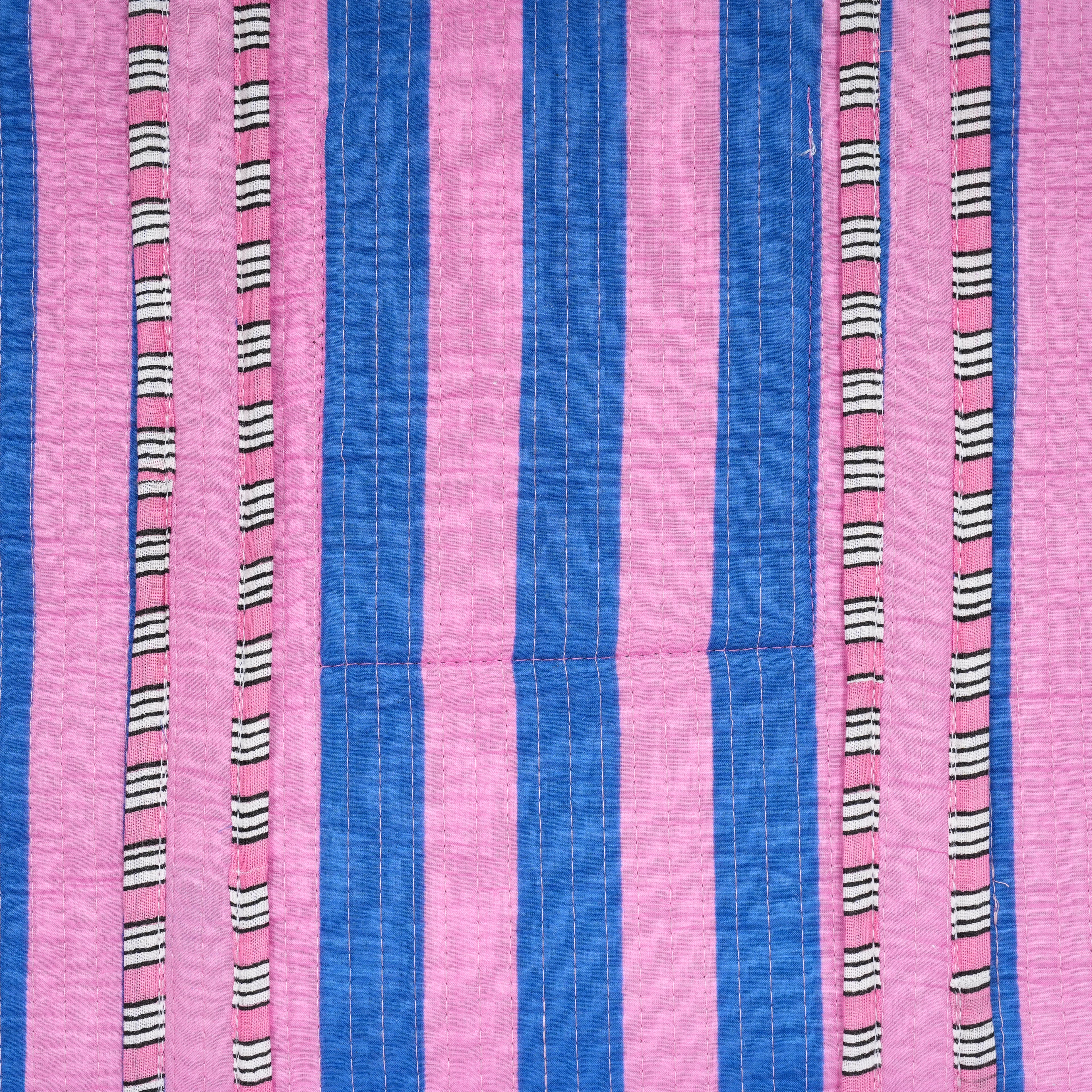 The Stripe Tote — handmade hand block printed cotton tote bag, ethically made in Rajasthan, India