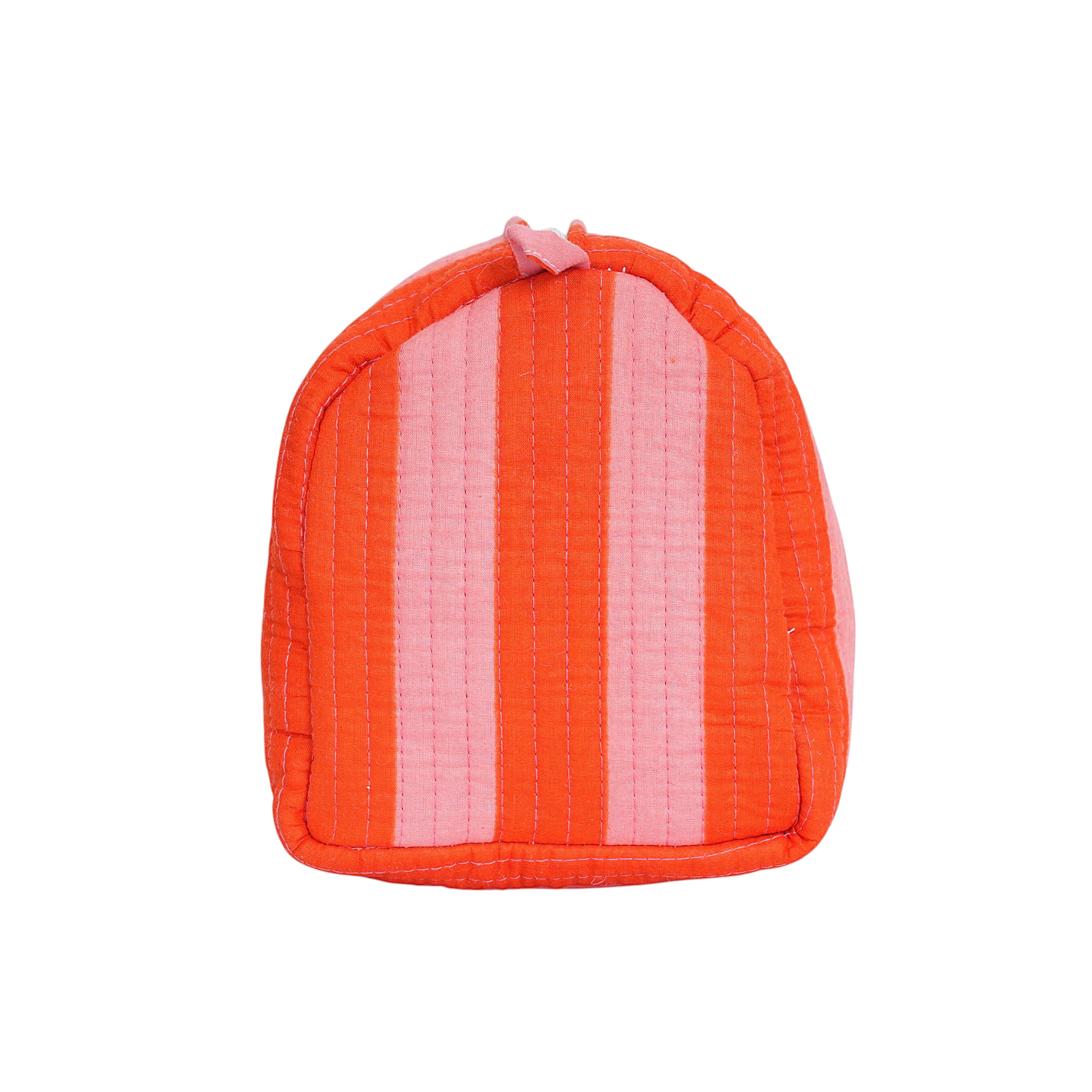 The Striped Travel Set — handmade hand block printed cotton travel pouch set, ethically made in Rajasthan, India