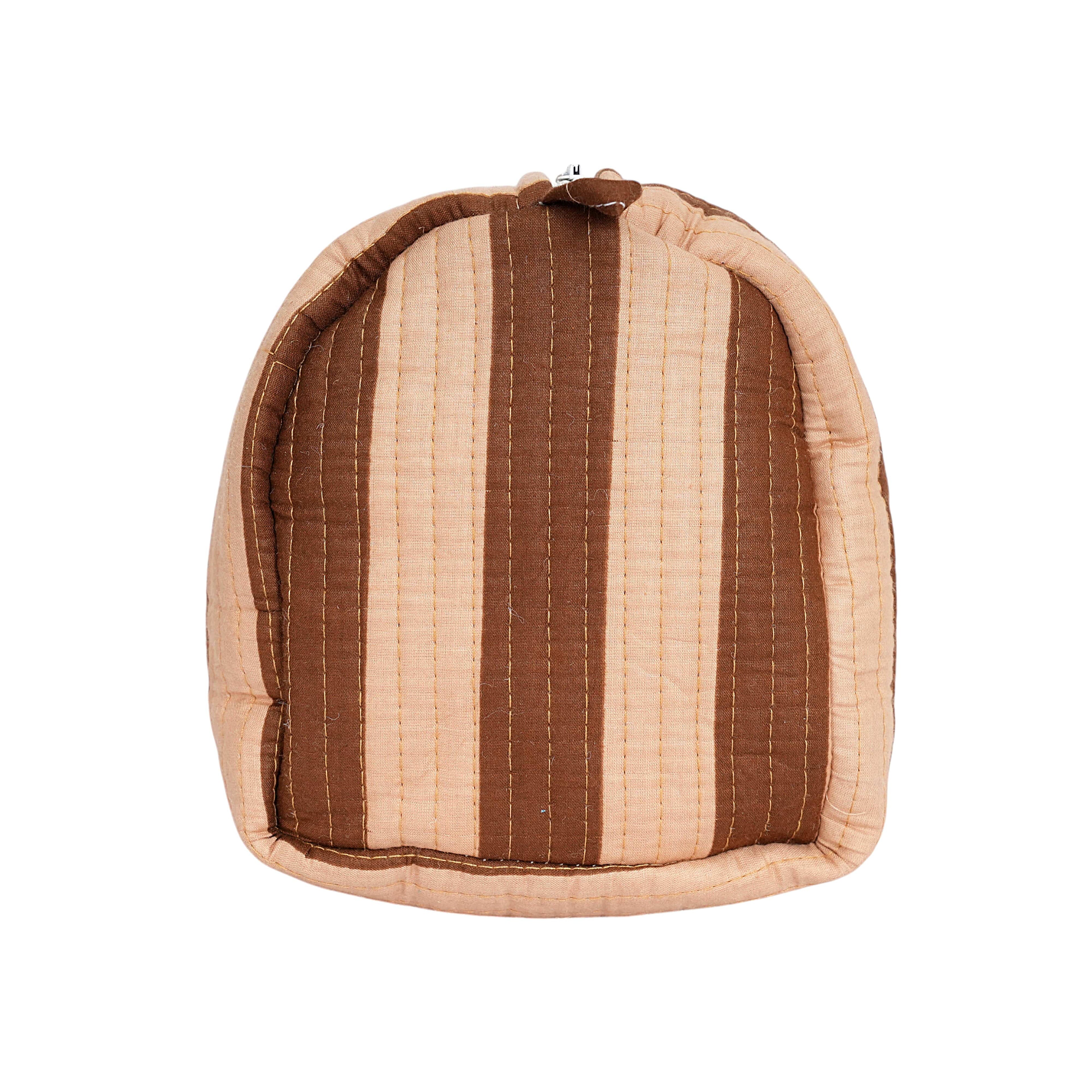 The Striped Travel Set — handmade hand block printed cotton travel pouch set, ethically made in Rajasthan, India
