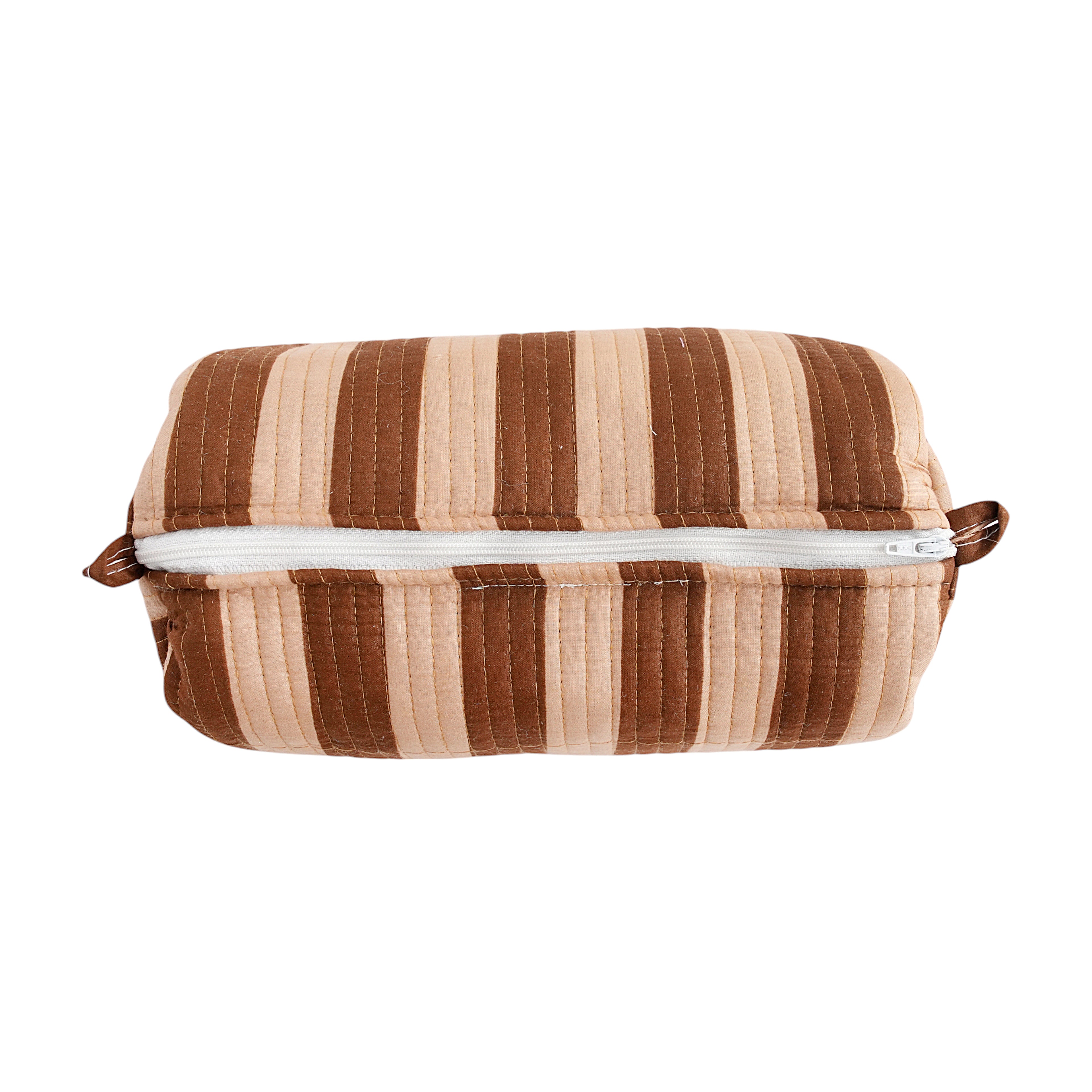 The Striped Travel Set — handmade hand block printed cotton travel pouch set, ethically made in Rajasthan, India