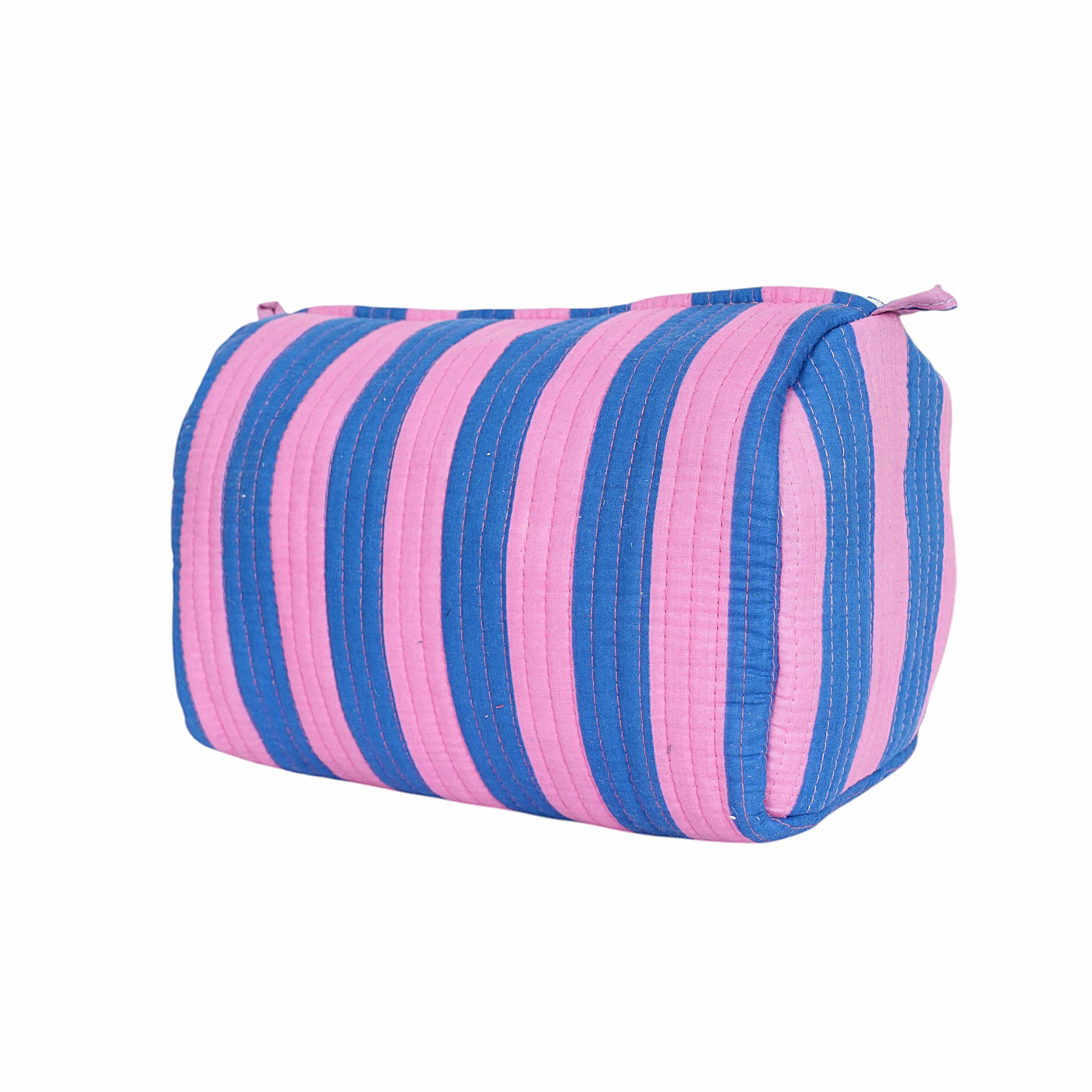 The Striped Travel Set — handmade cotton travel pouch set, ethically made in Rajasthan, India