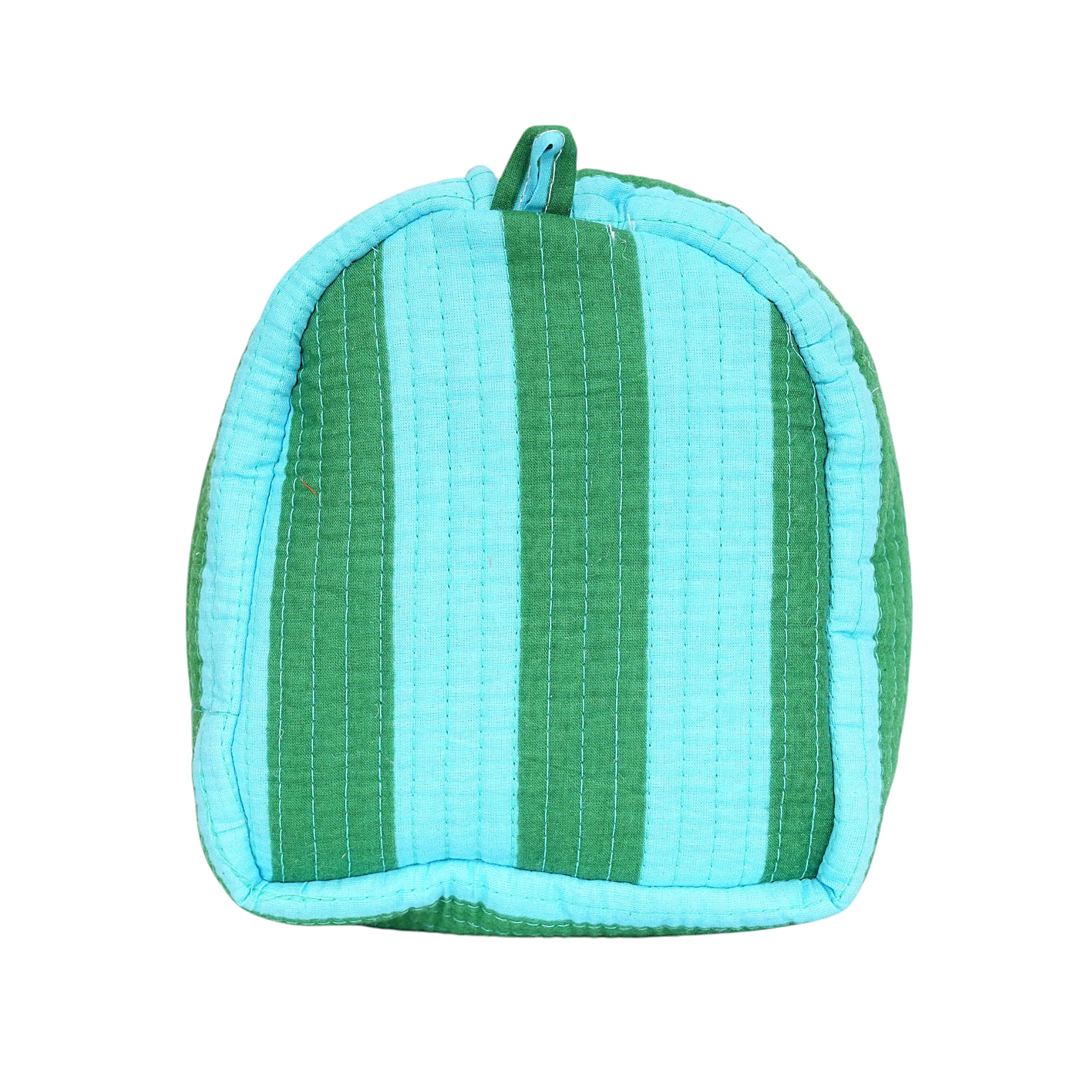 The Striped Travel Set — handmade cotton travel pouch set, ethically made in Rajasthan, India