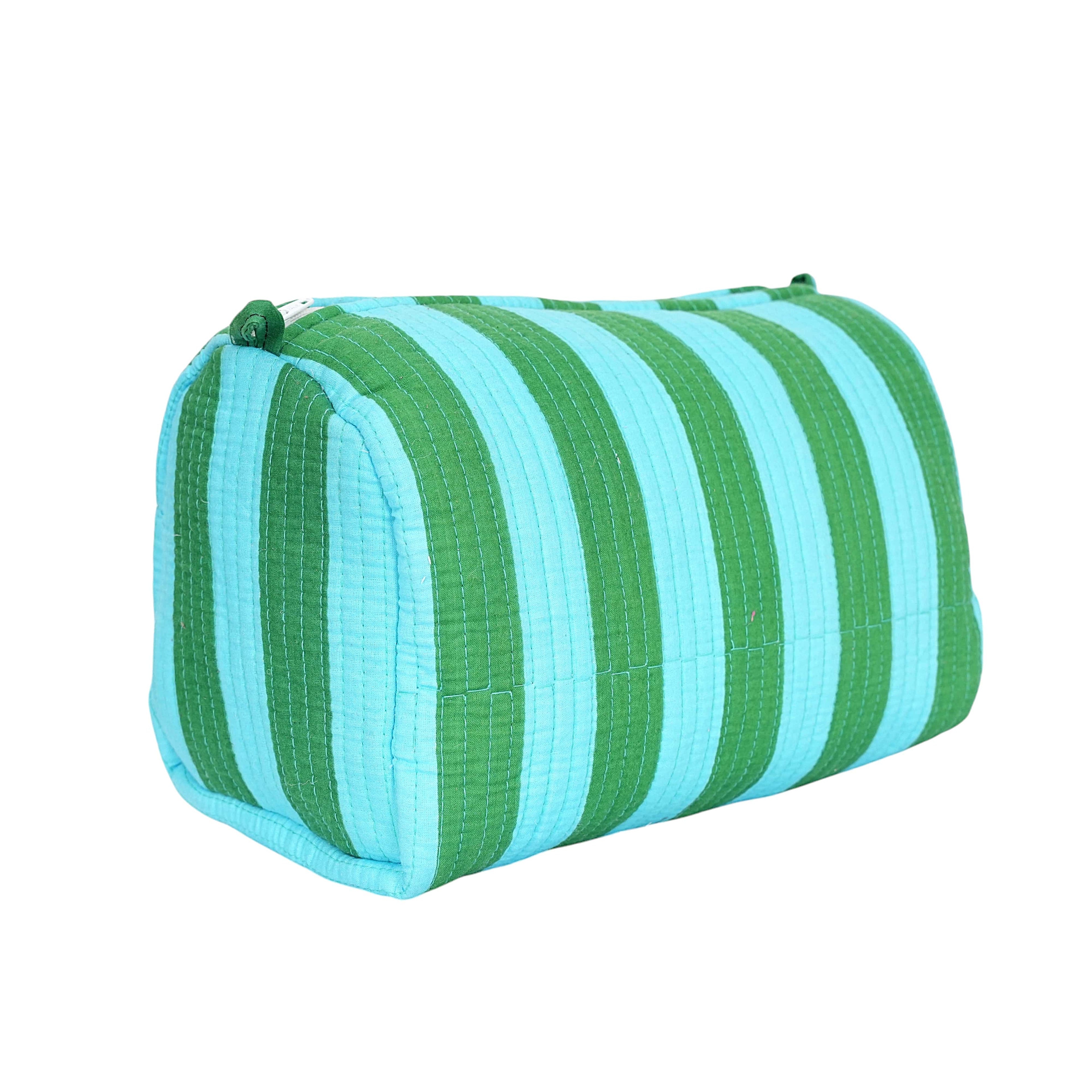 The Striped Travel Set — handmade cotton travel pouch set, ethically made in Rajasthan, India