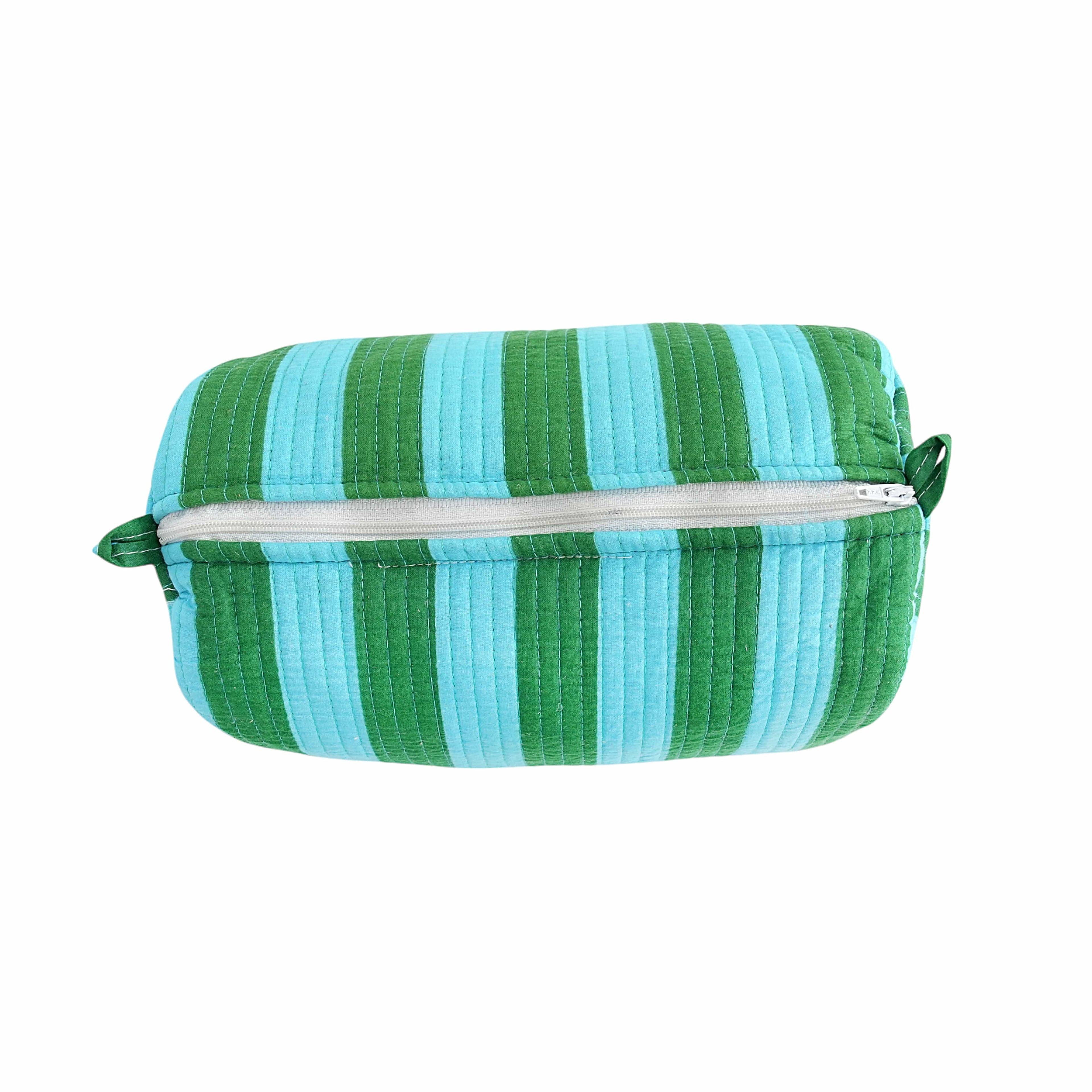 The Striped Travel Set — handmade cotton travel pouch set, ethically made in Rajasthan, India