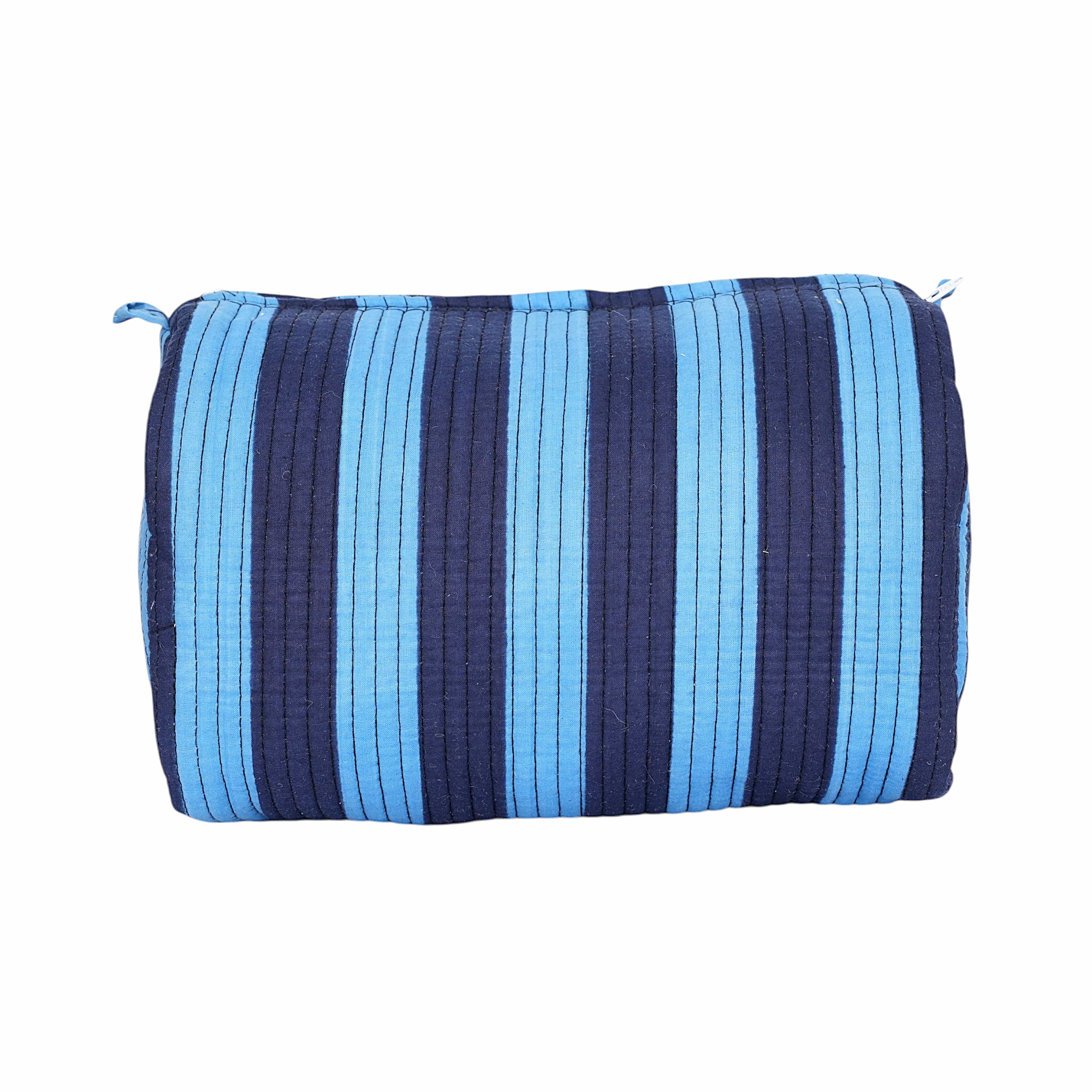 The Striped Travel Set — handmade cotton travel pouch set, ethically made in Rajasthan, India
