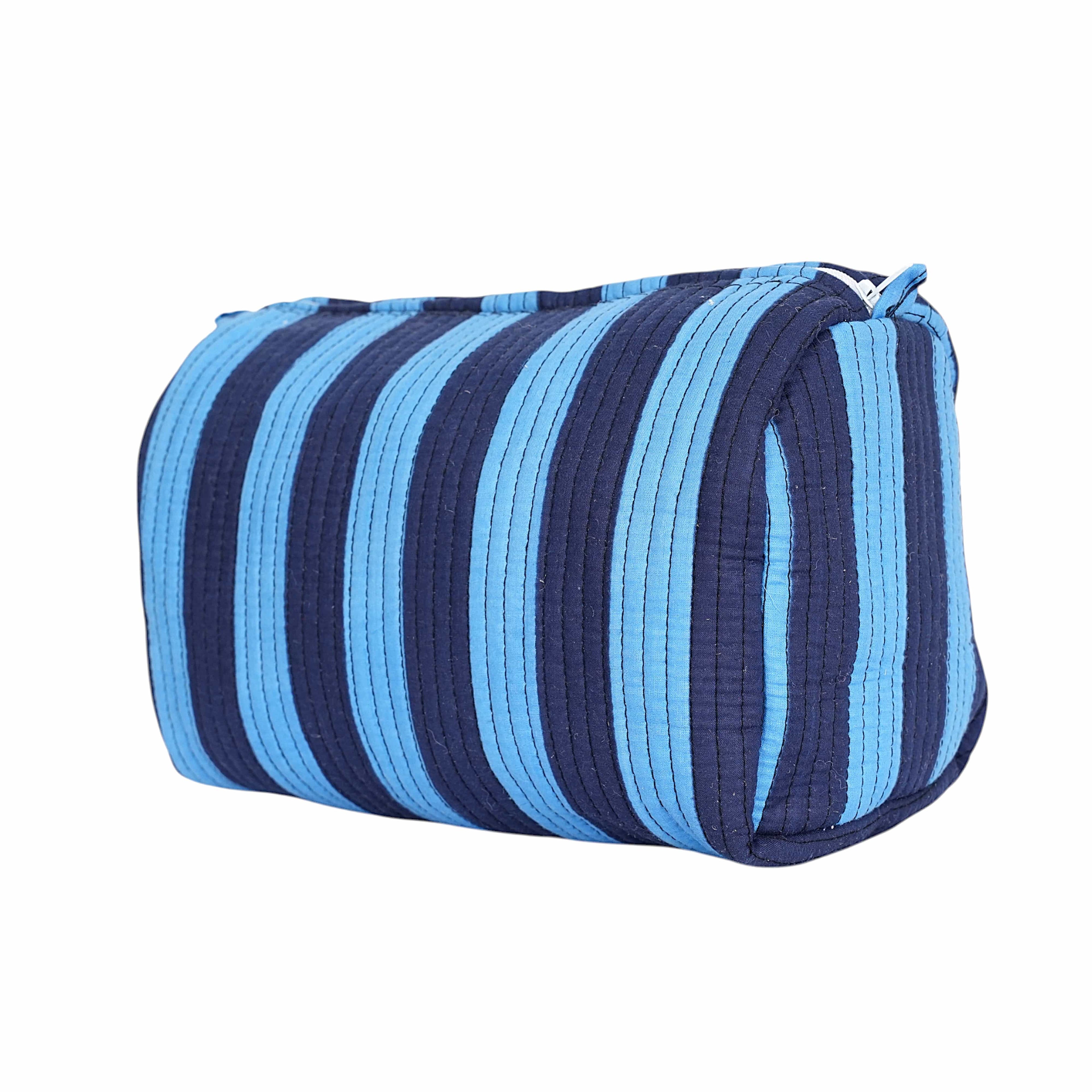 The Striped Travel Set — handmade cotton travel pouch set, ethically made in Rajasthan, India