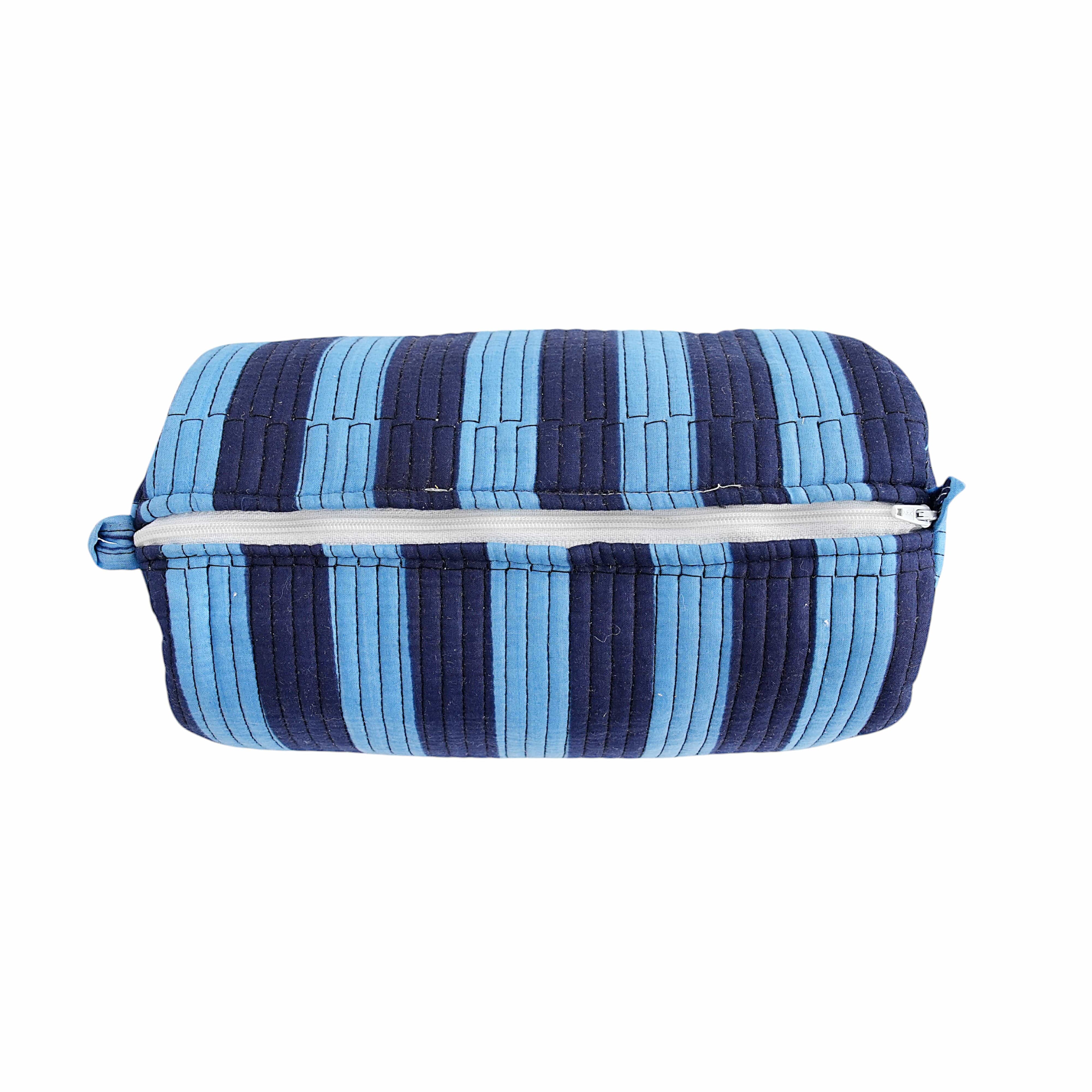 The Striped Travel Set — handmade cotton travel pouch set, ethically made in Rajasthan, India