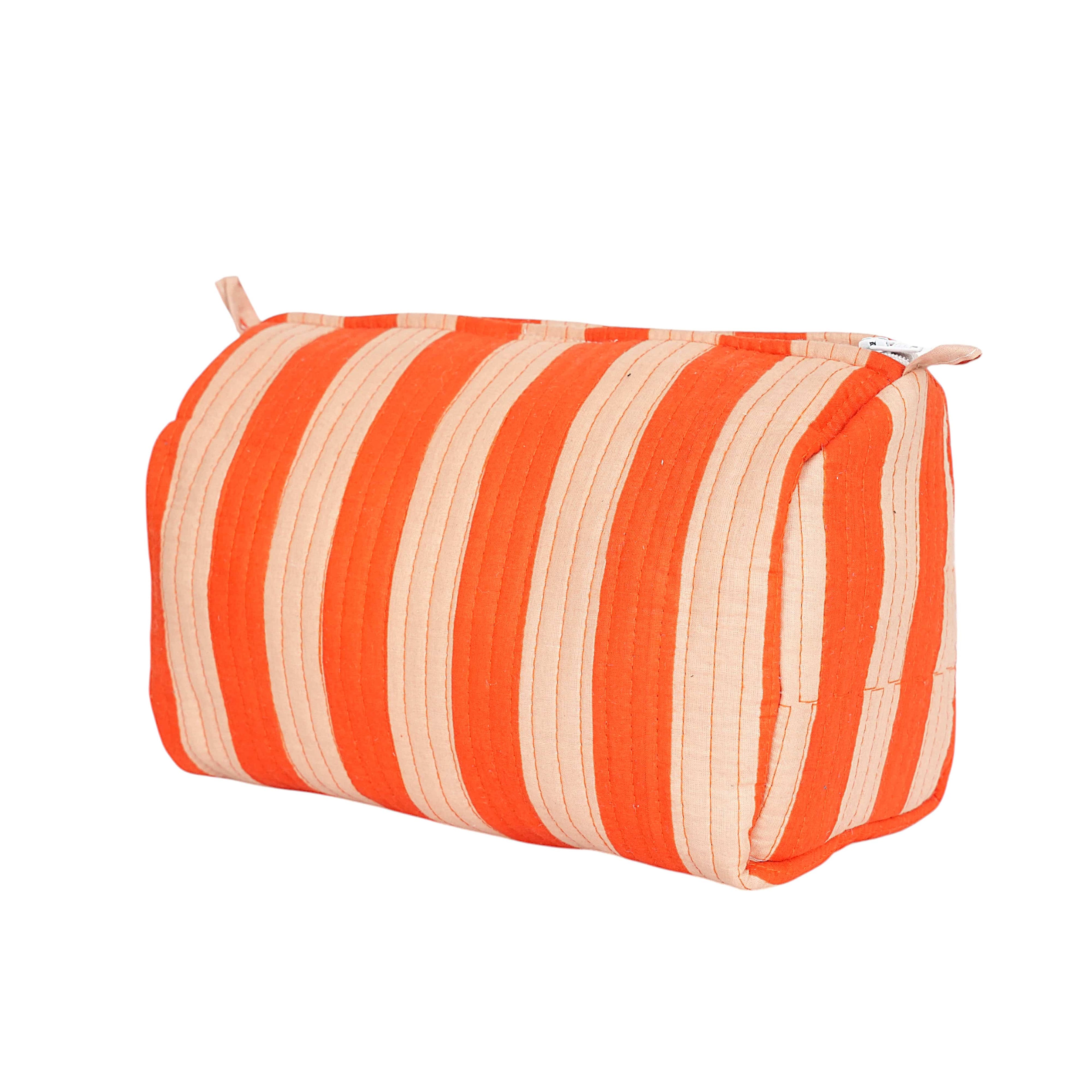 The Striped Travel Set — handmade cotton travel pouch set, ethically made in Rajasthan, India