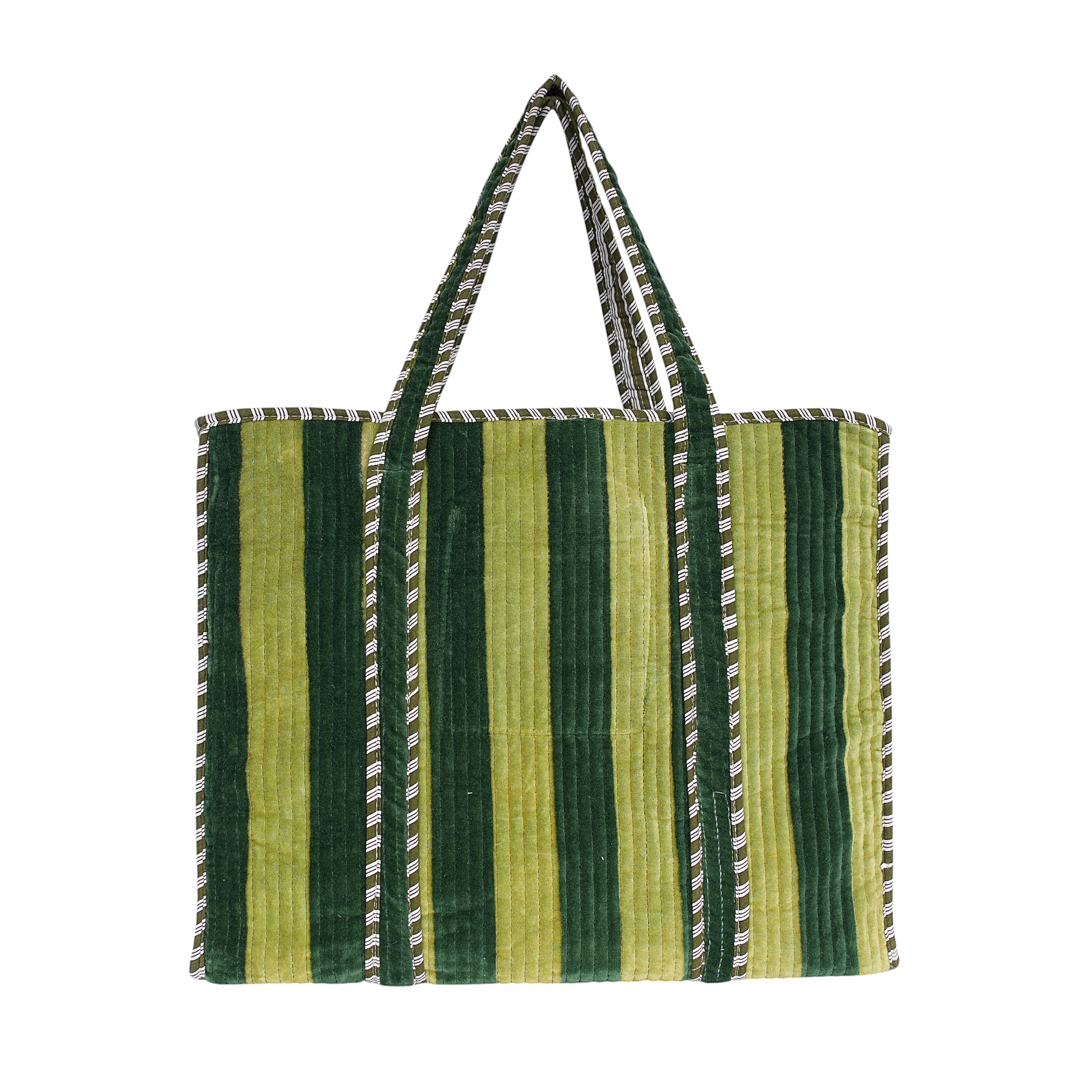The Striped Velvet Tote