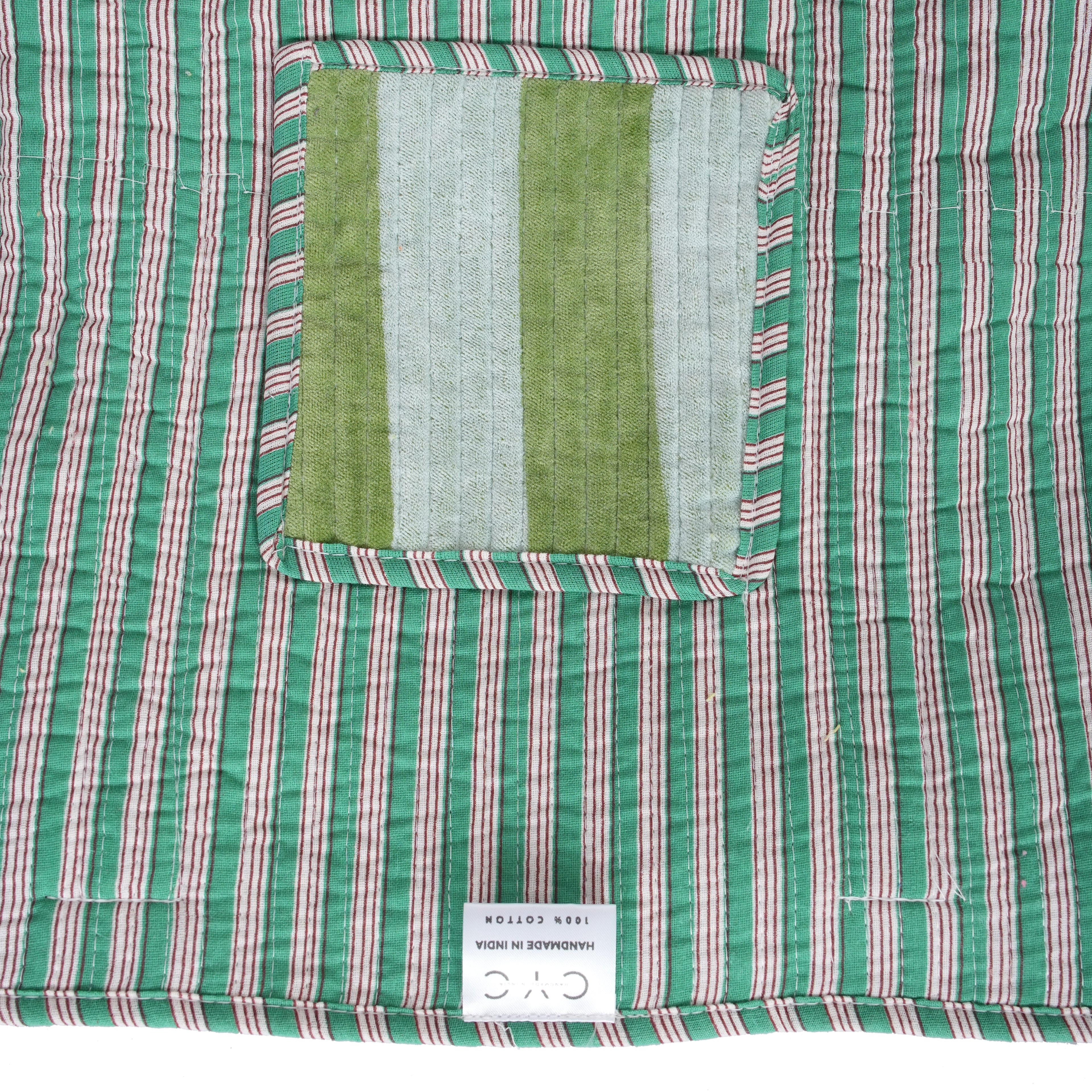 The Striped Velvet Tote