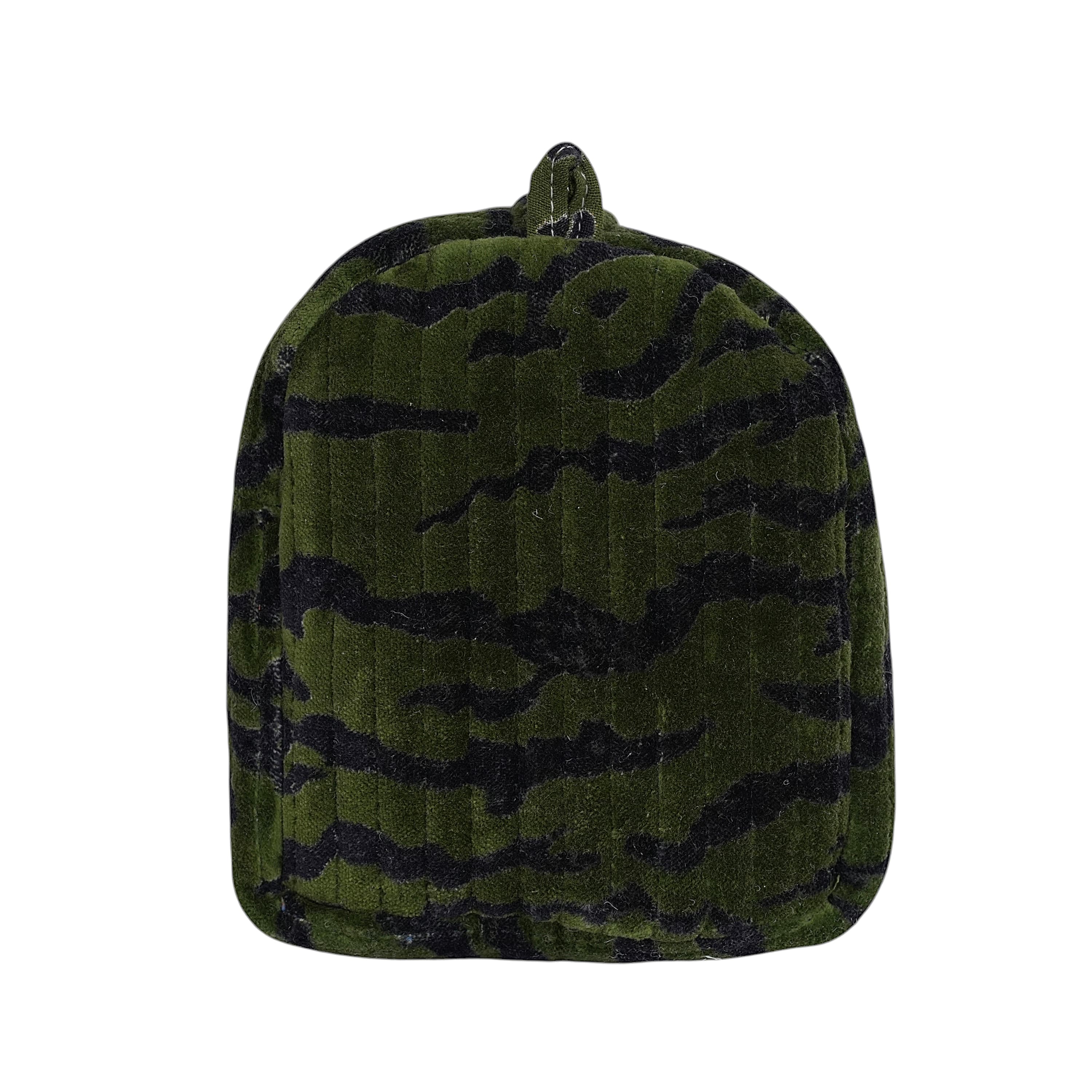 The Velvet Tiger Three Piece Travel Set — handmade quilted velvet travel pouch set, ethically made in Rajasthan, India