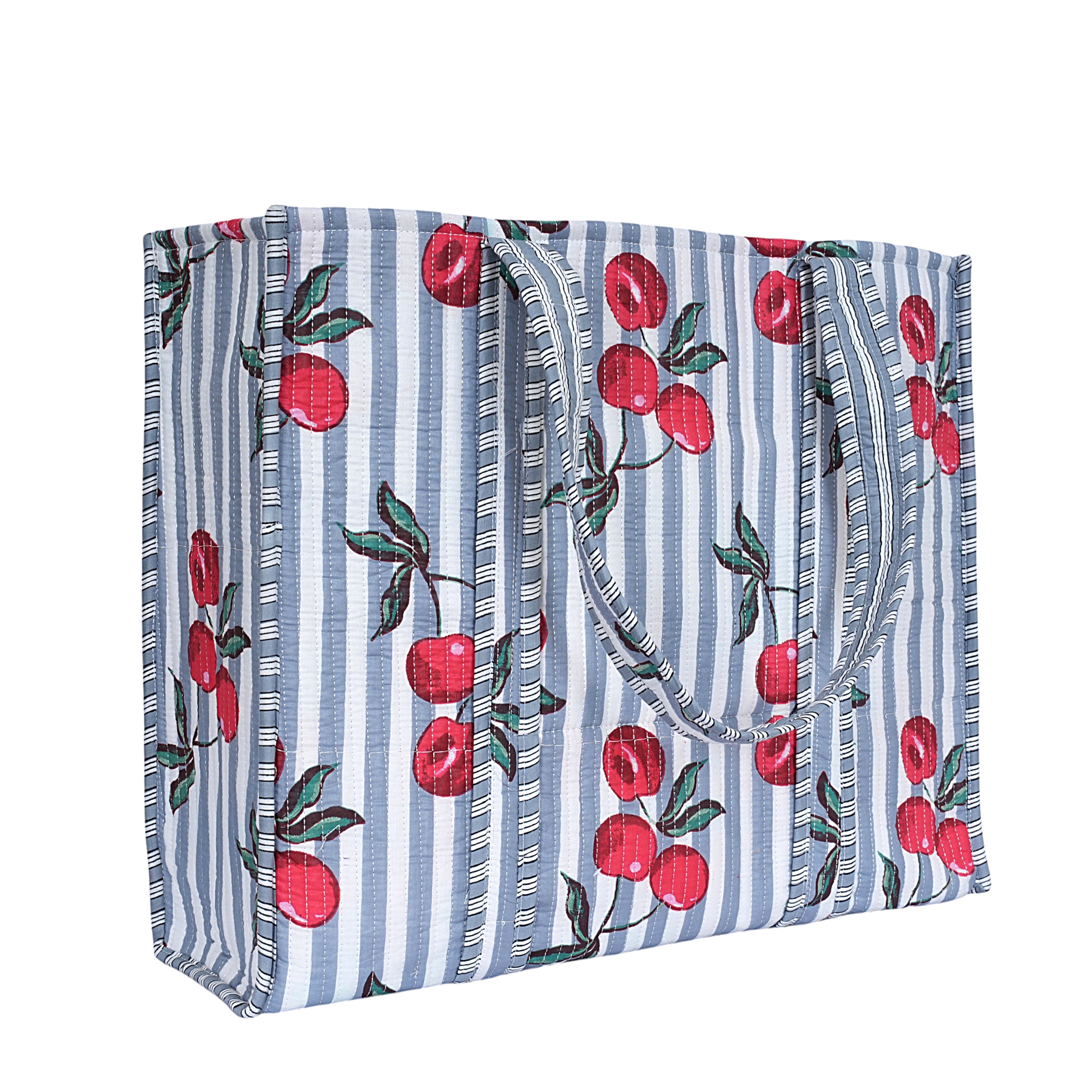 Summer Fruits Tote In Cherry