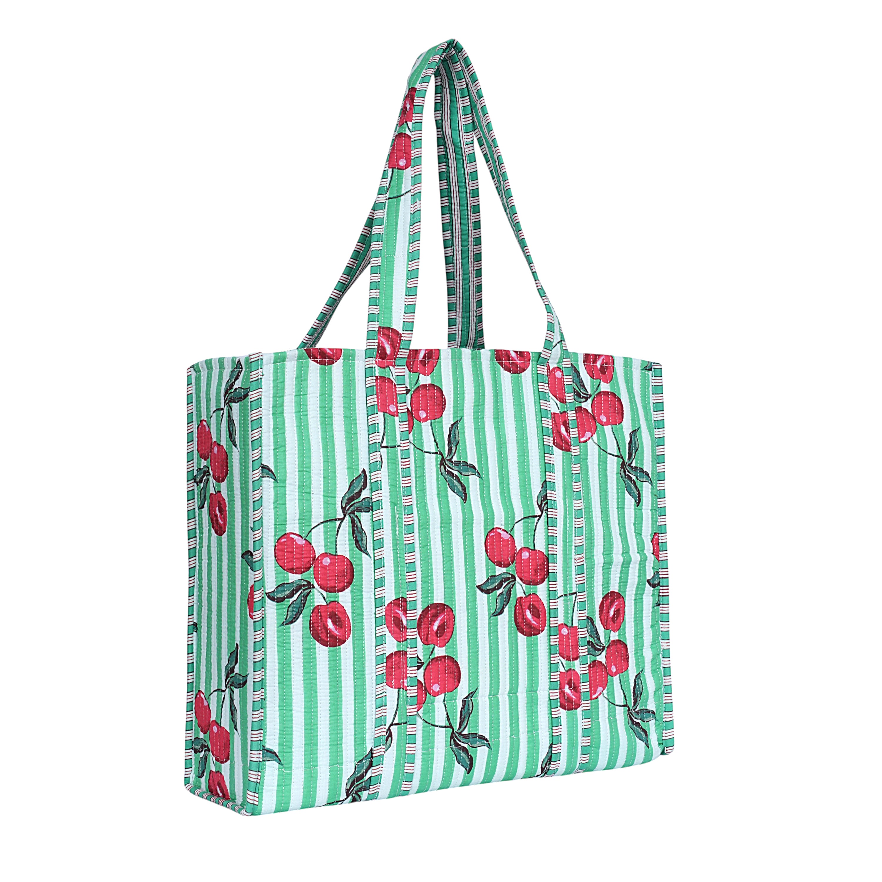 Summer Fruits Tote In Cherry
