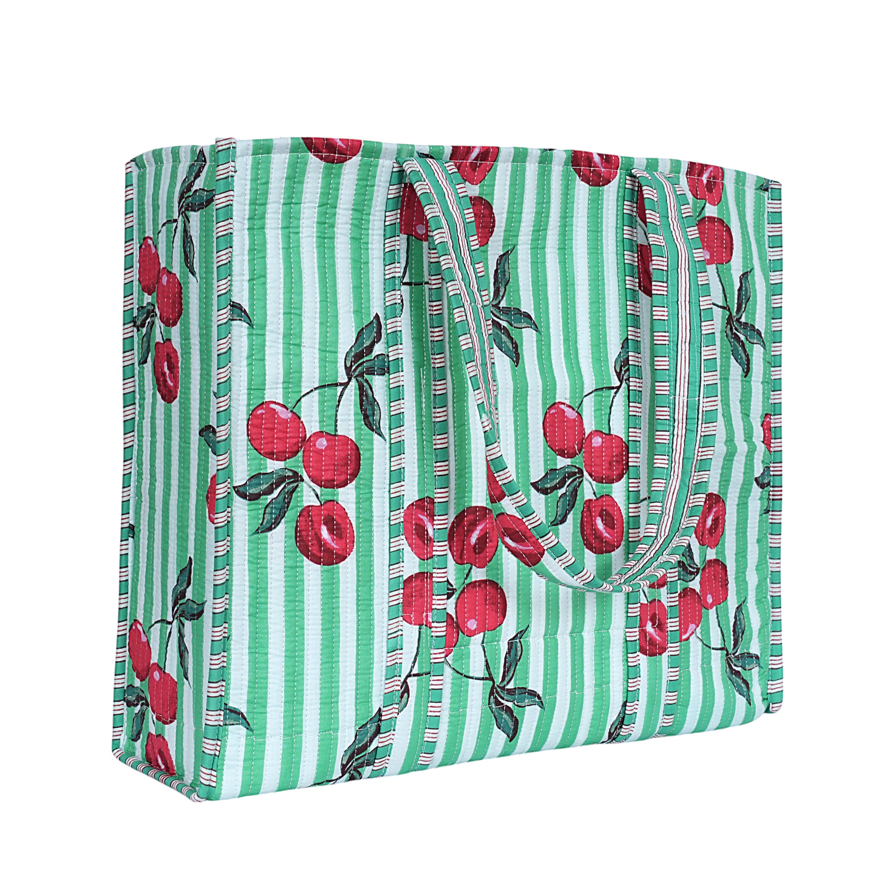 Summer Fruits Tote In Cherry