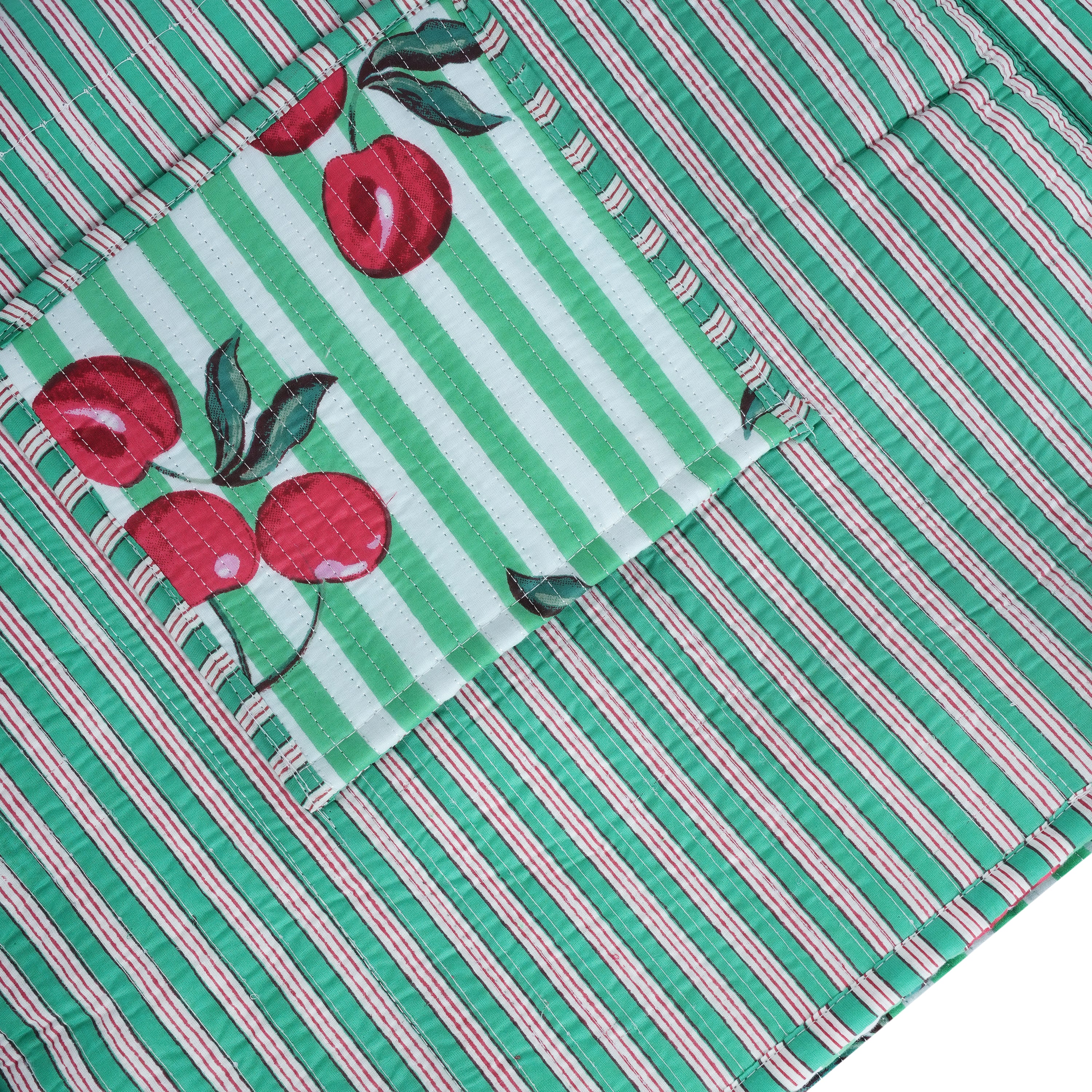 Summer Fruits Tote In Cherry