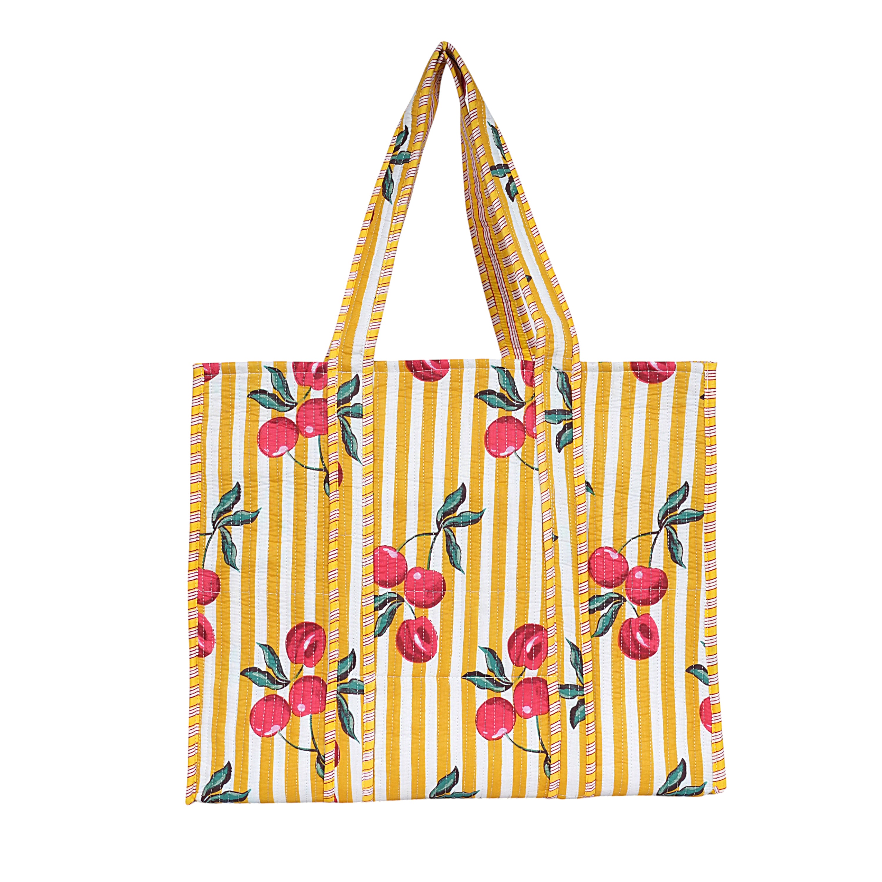 Summer Fruits Tote In Cherry