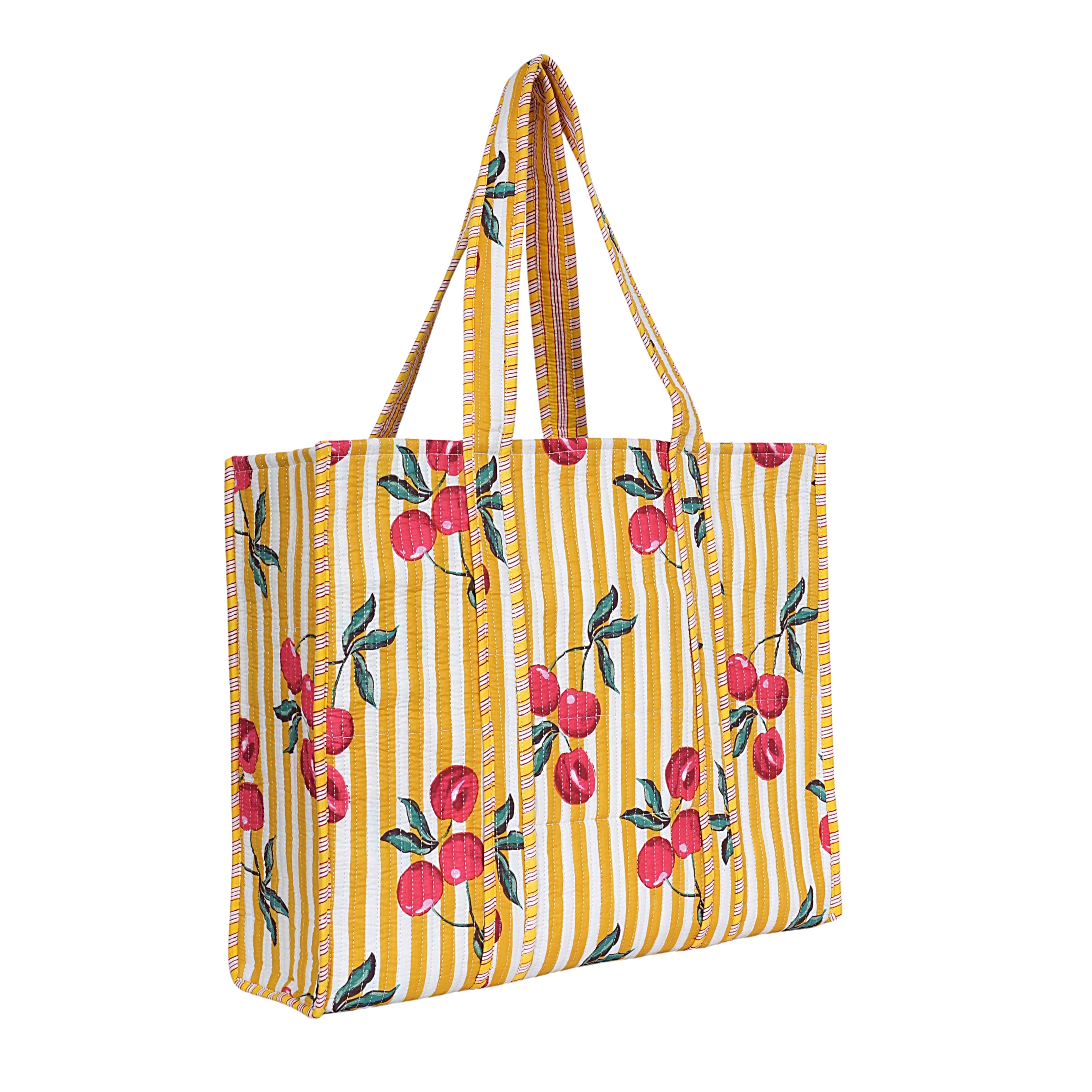 Summer Fruits Tote In Cherry