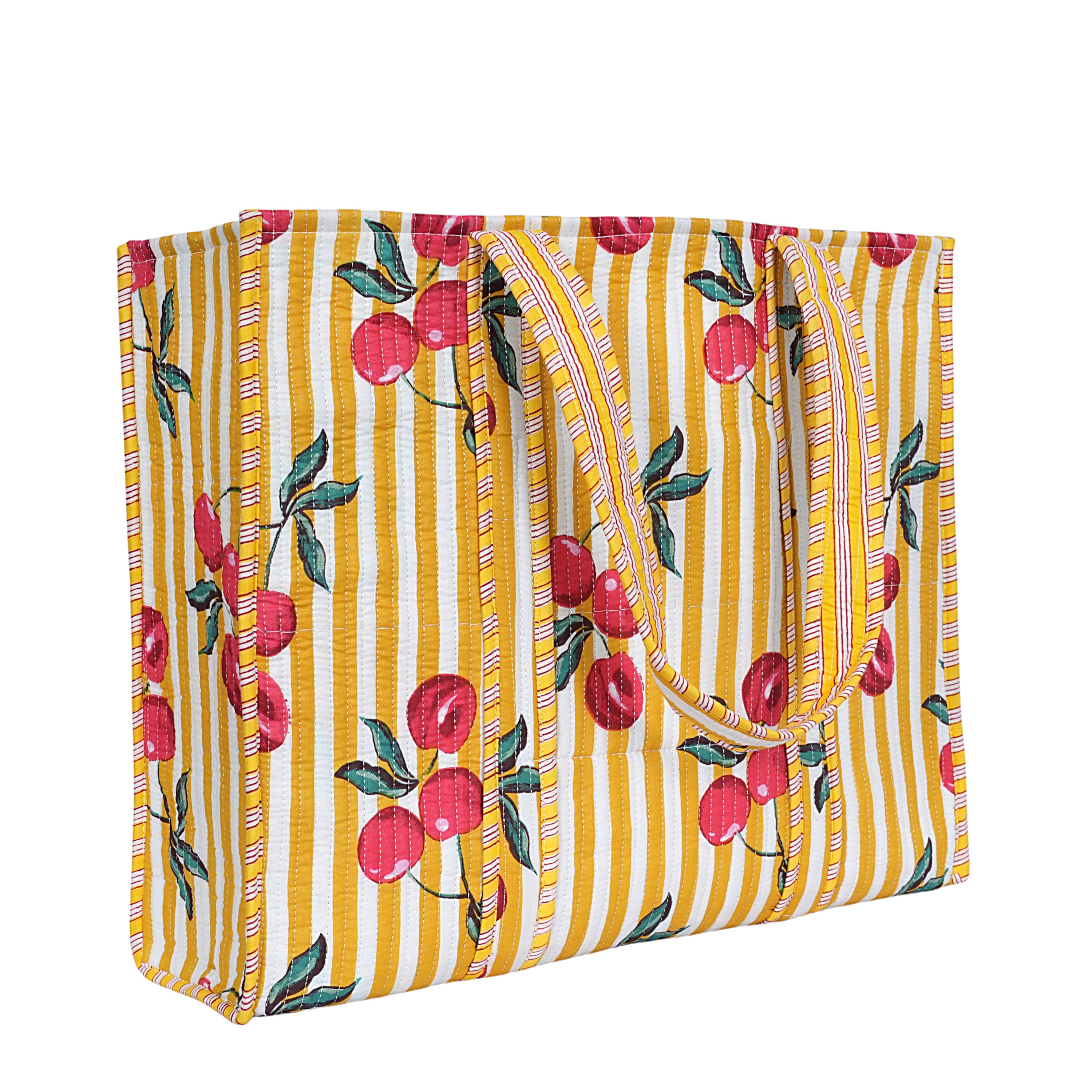 Summer Fruits Tote In Cherry