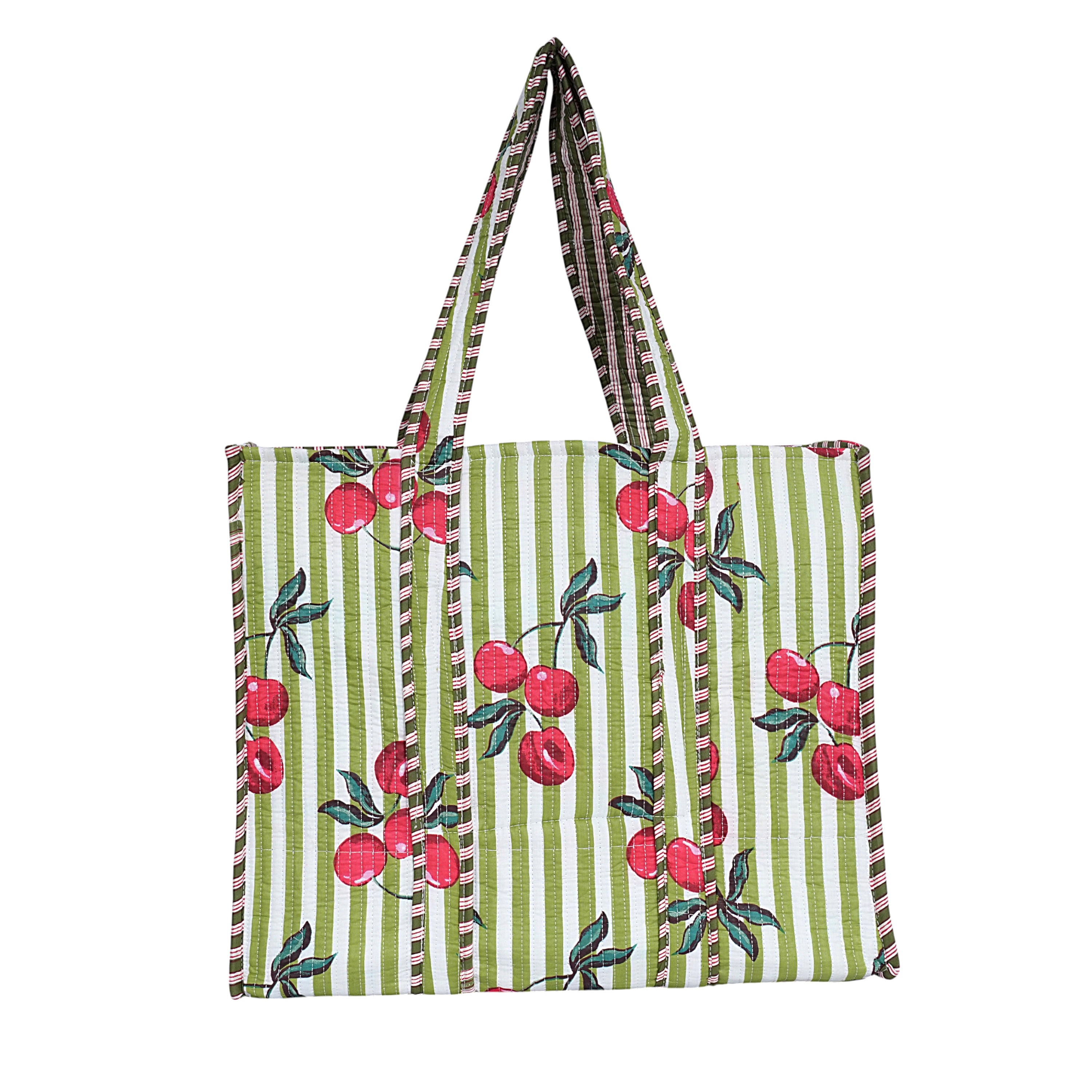Summer Fruits Tote In Cherry