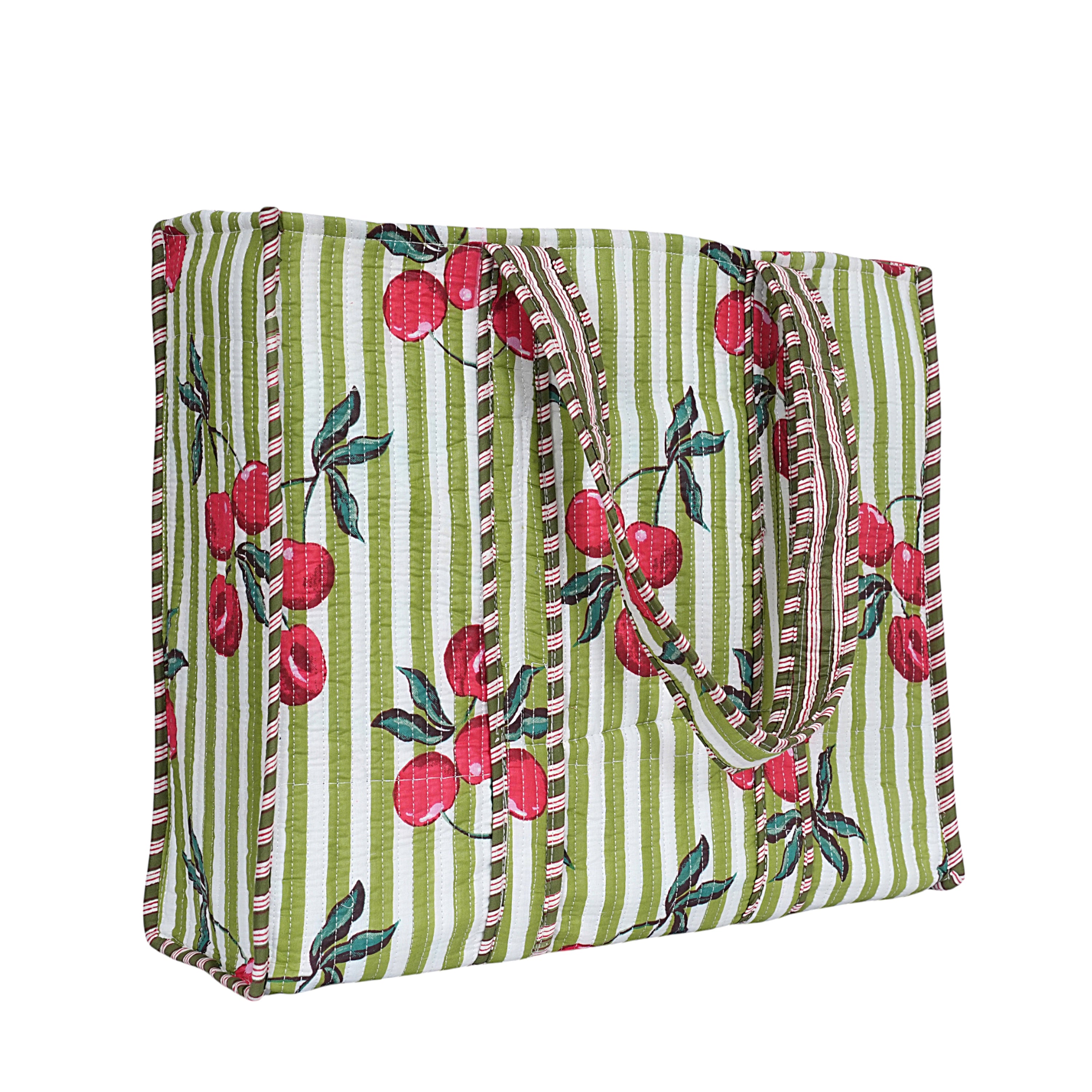 Summer Fruits Tote In Cherry