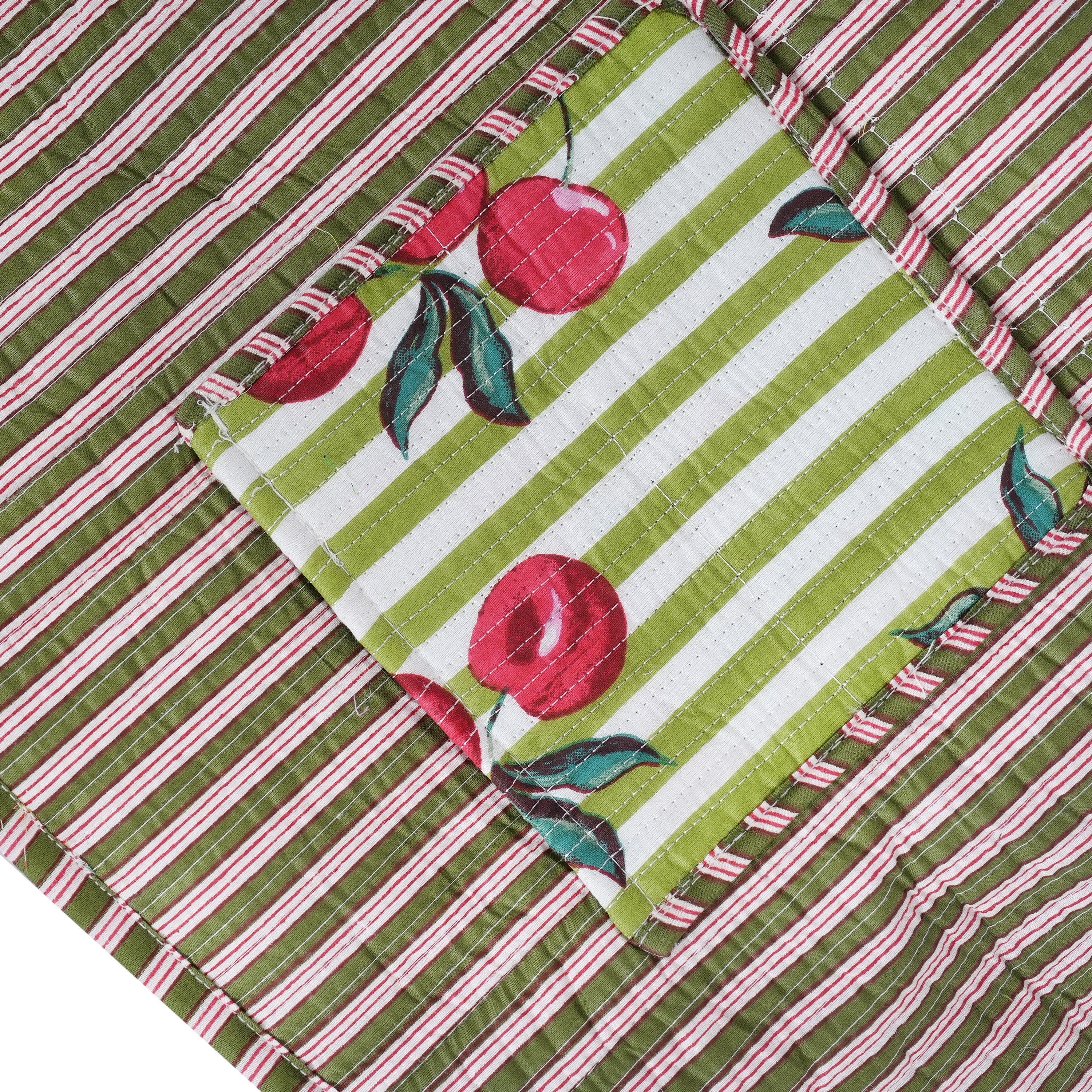 Summer Fruits Tote In Cherry