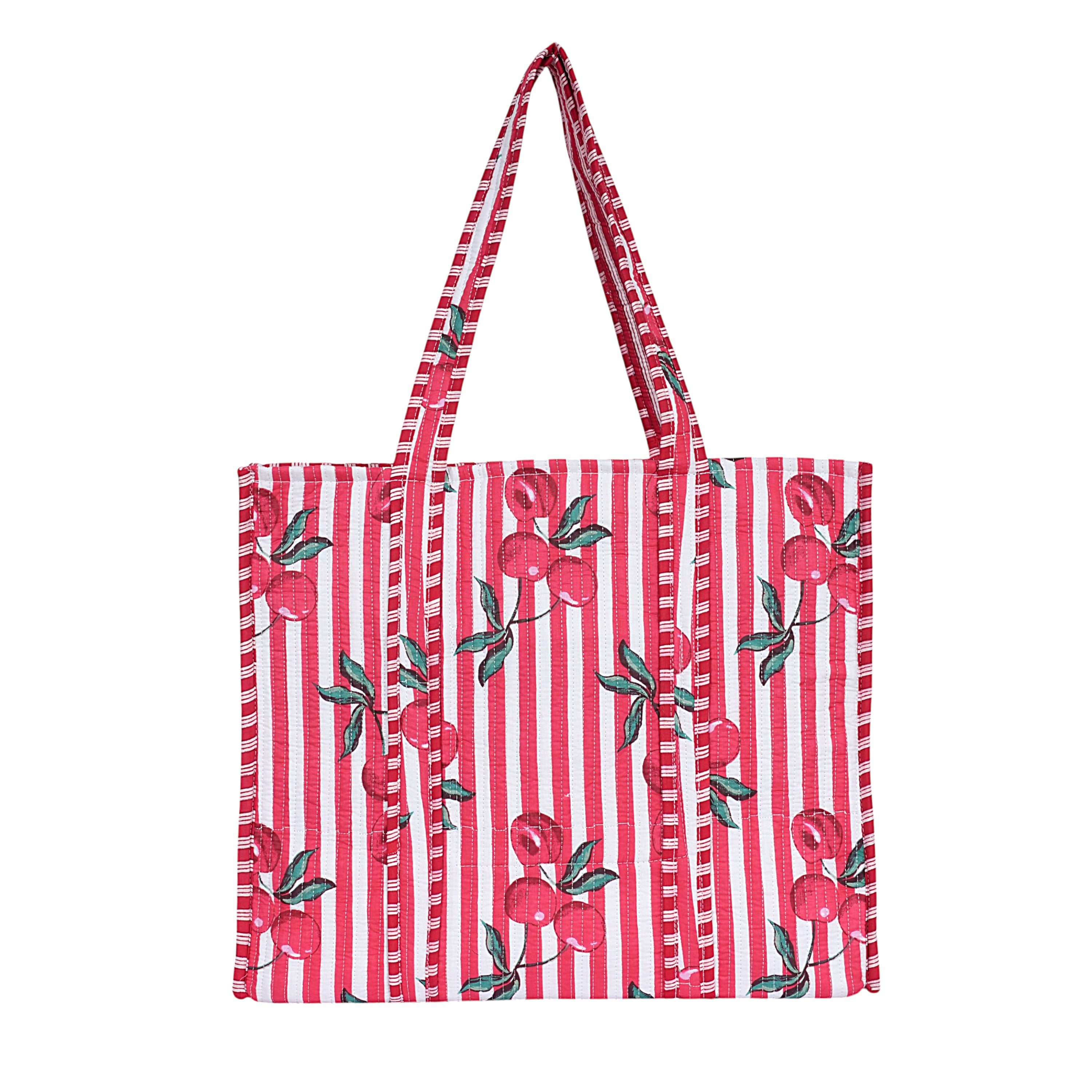 Summer Fruits Tote In Cherry