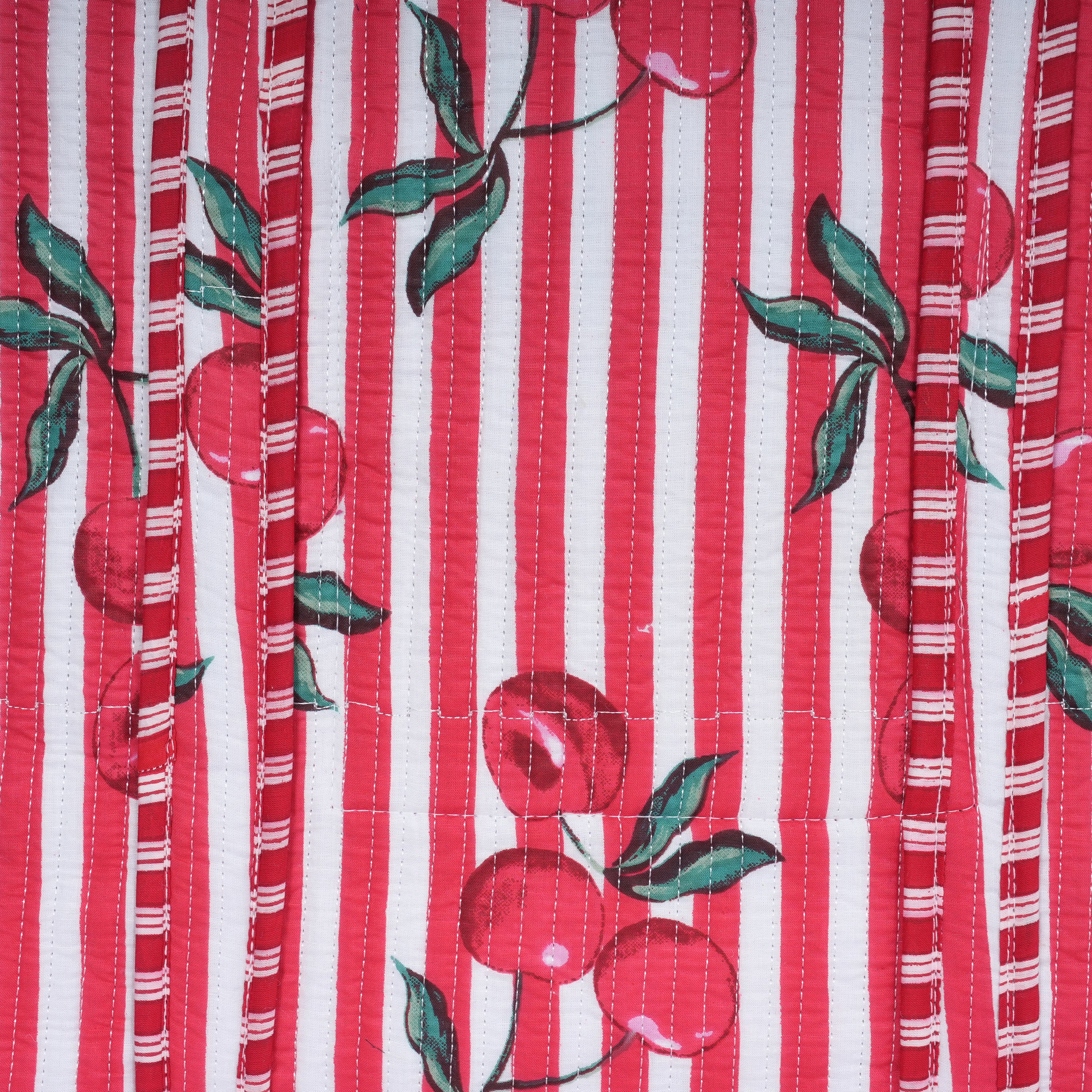 Summer Fruits Tote In Cherry