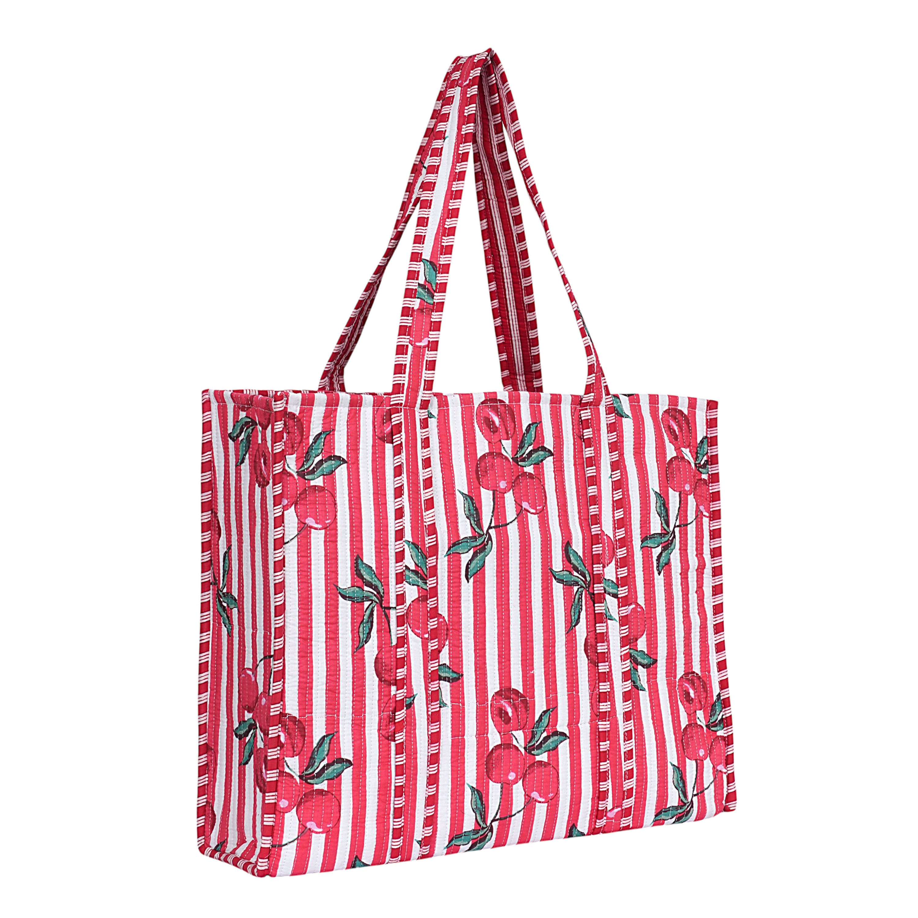 Summer Fruits Tote In Cherry