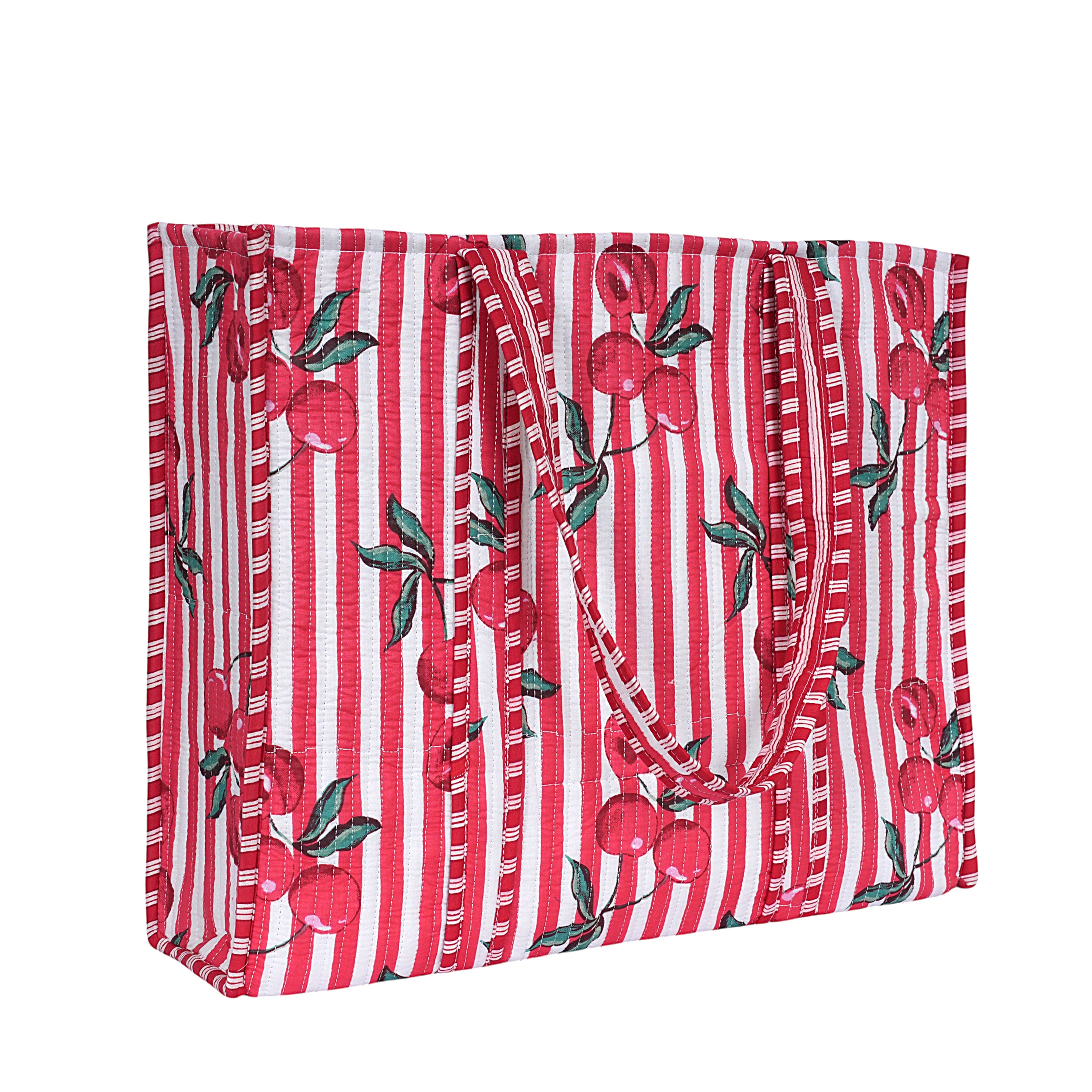 Summer Fruits Tote In Cherry