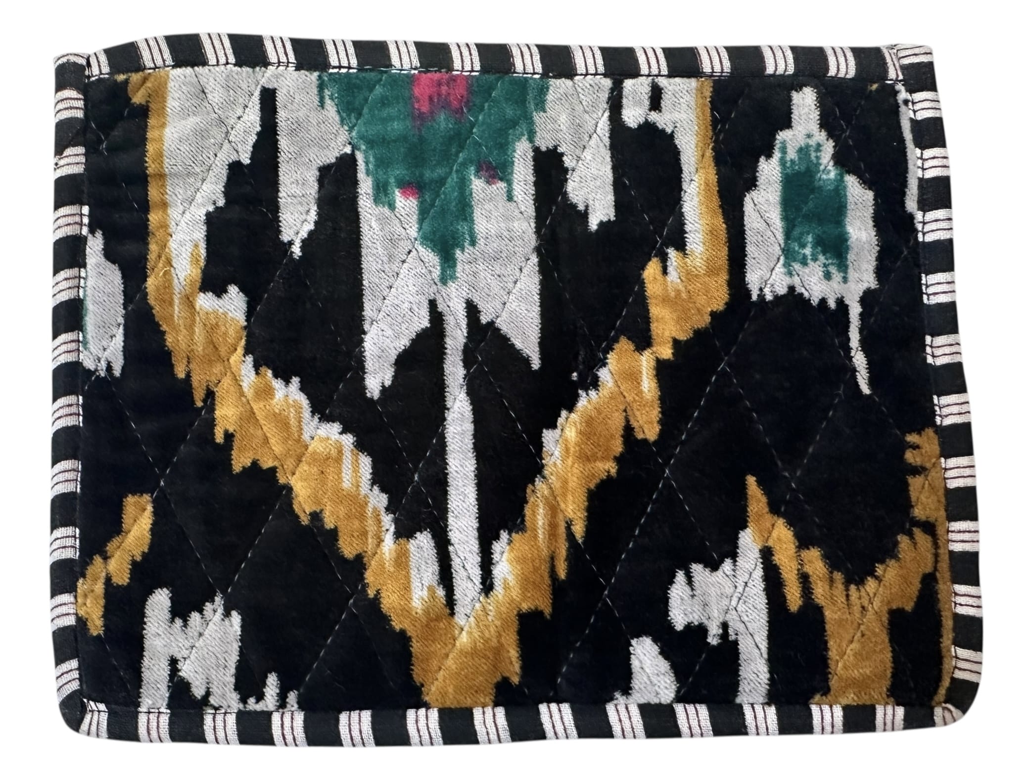 Recycled Flat Pouch — handmade hand block printed cotton pouch, ethically made in Rajasthan, India
