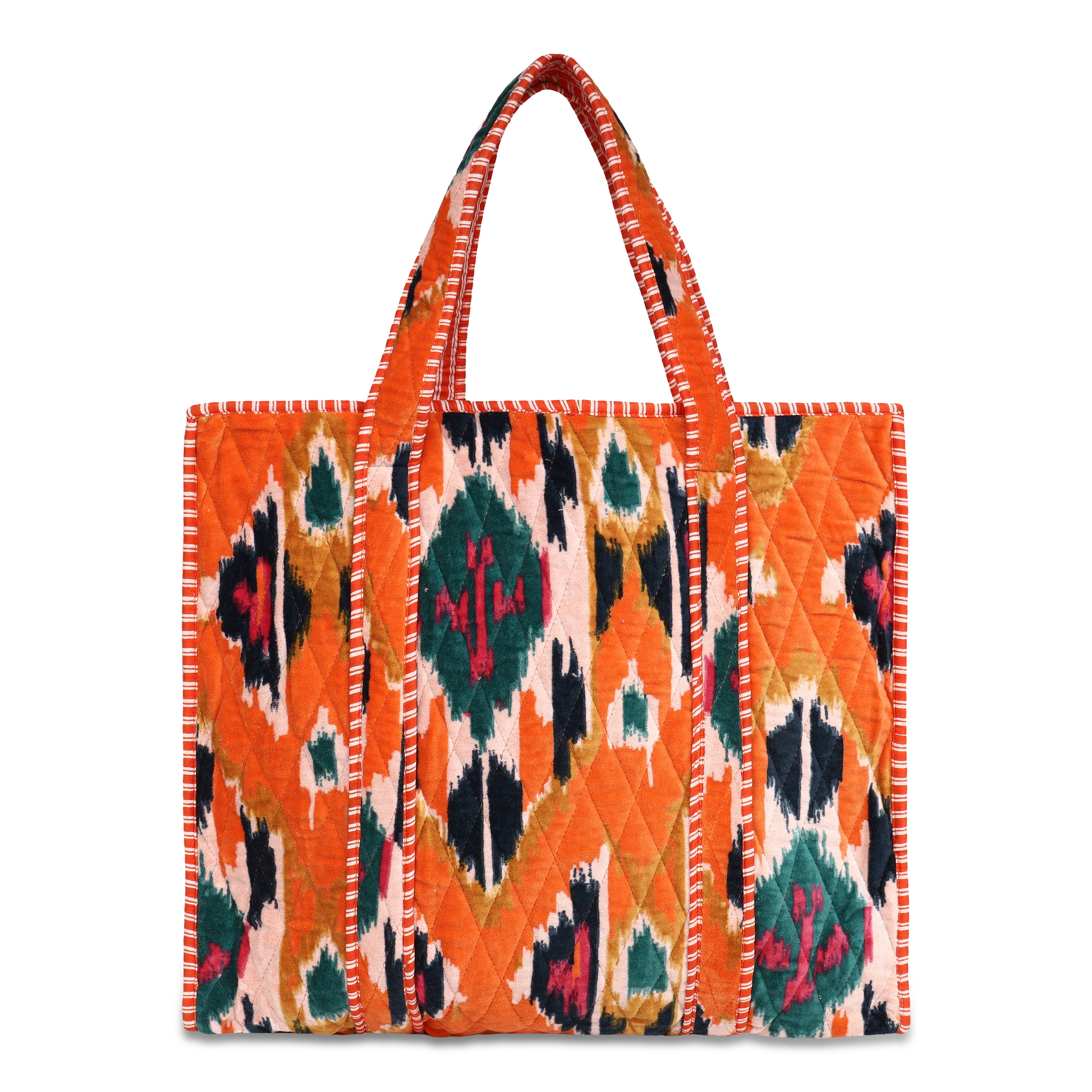 The Ikat Tote in Velvet