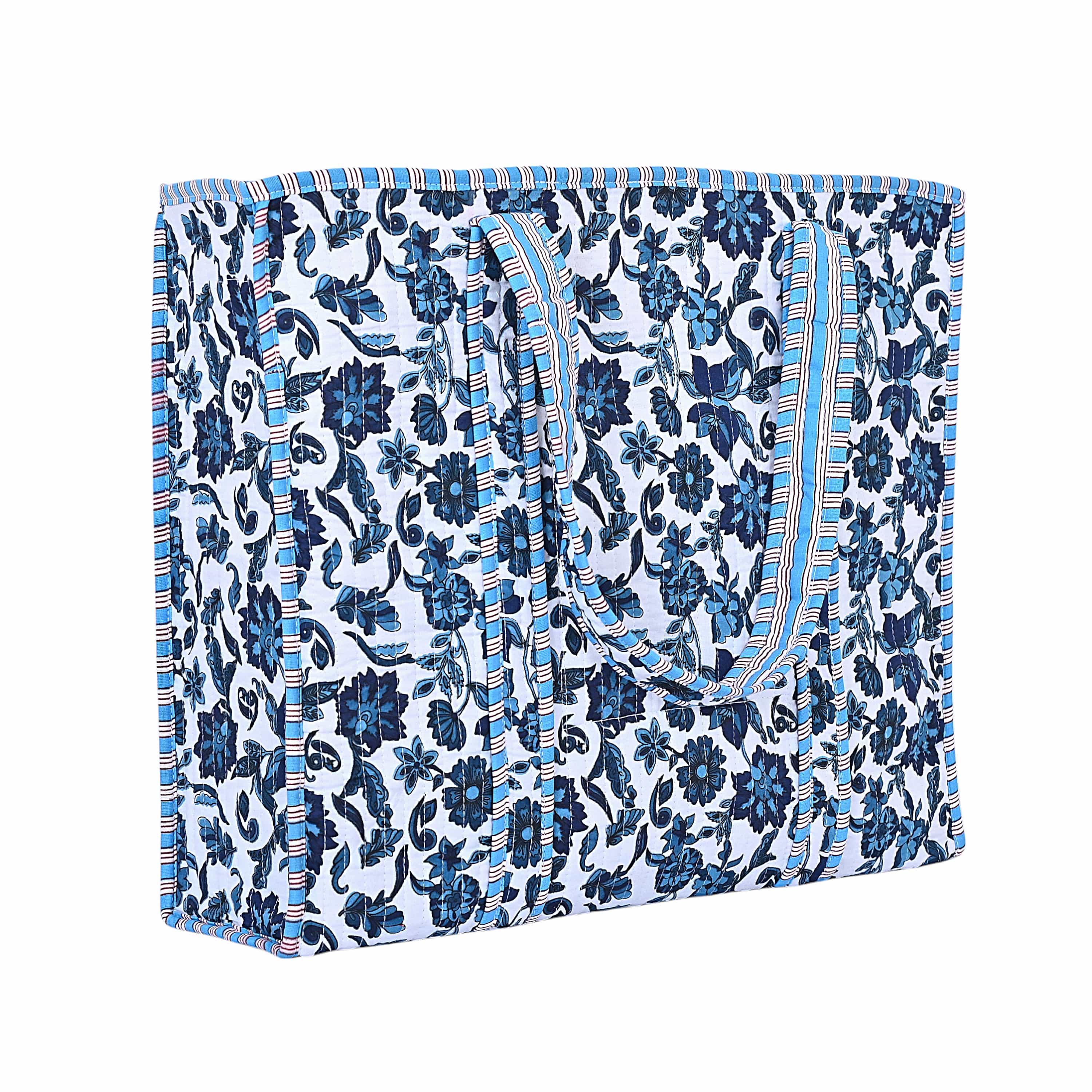The Floral Paisley Tote — handmade hand block printed cotton tote bag, ethically made in Rajasthan, India
