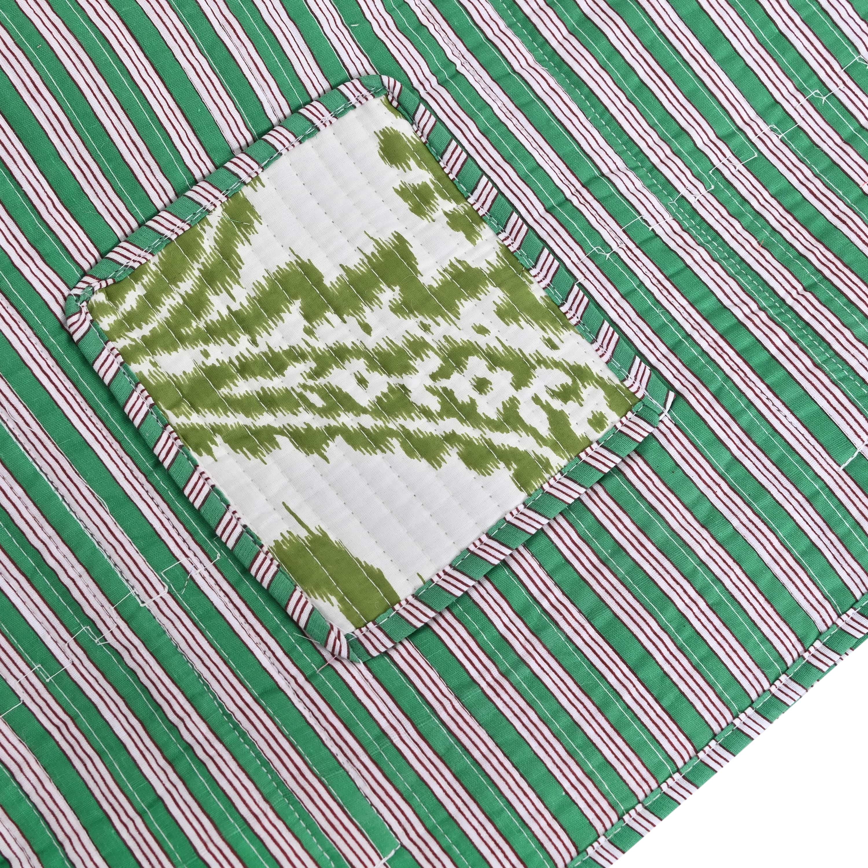 The Ikat Tote — handmade hand block printed cotton tote bag, ethically made in Rajasthan, India