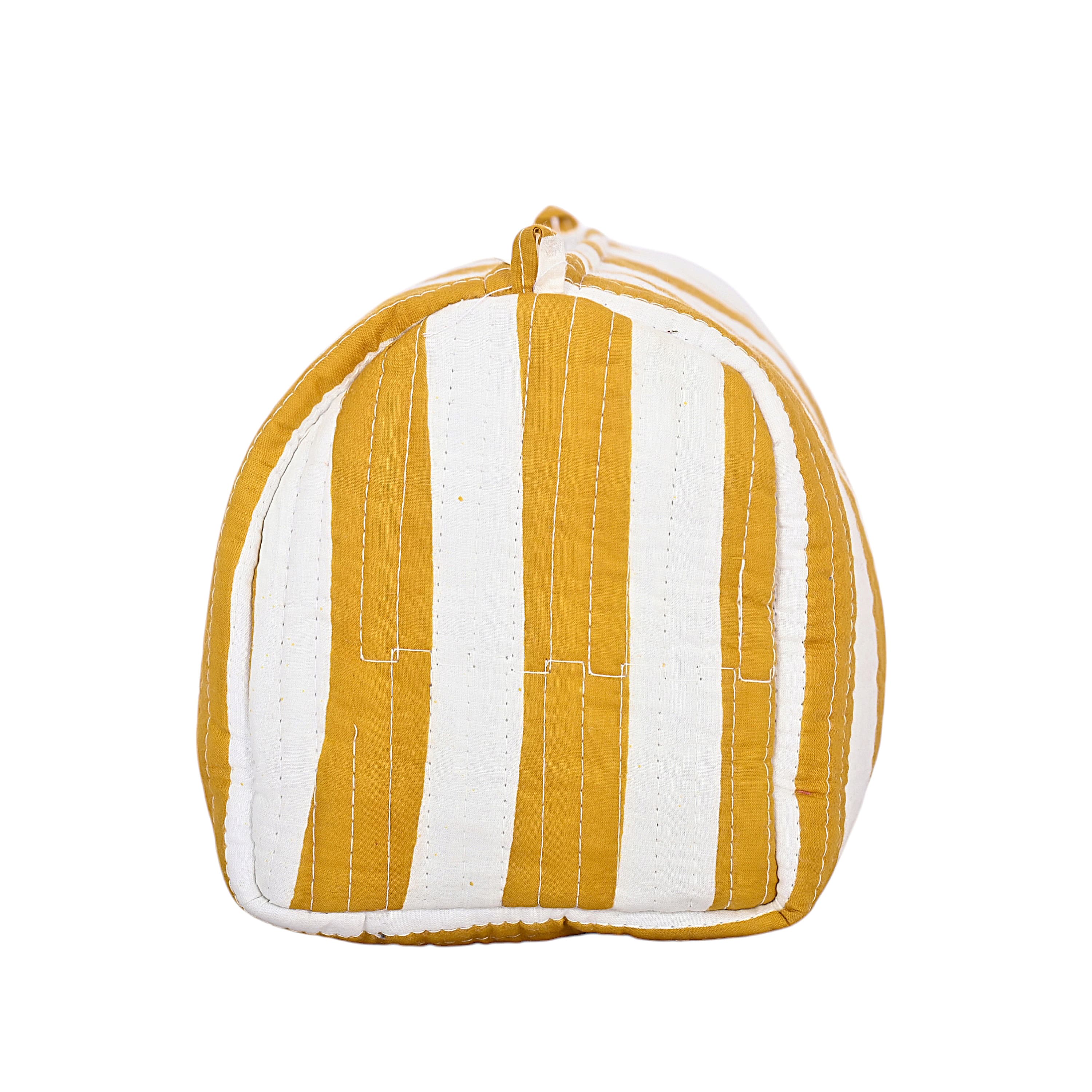 The Striped Travel Set — handmade hand block printed cotton travel pouch set, ethically made in Rajasthan, India